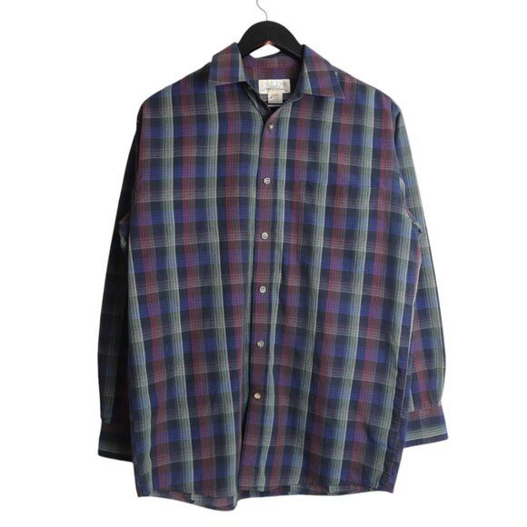 Vintage Vintage Arnold Palmer Collared Plaid Men's Button Down Shirt Size US S / EU 44-46 / 1 - 1 Thumbnail