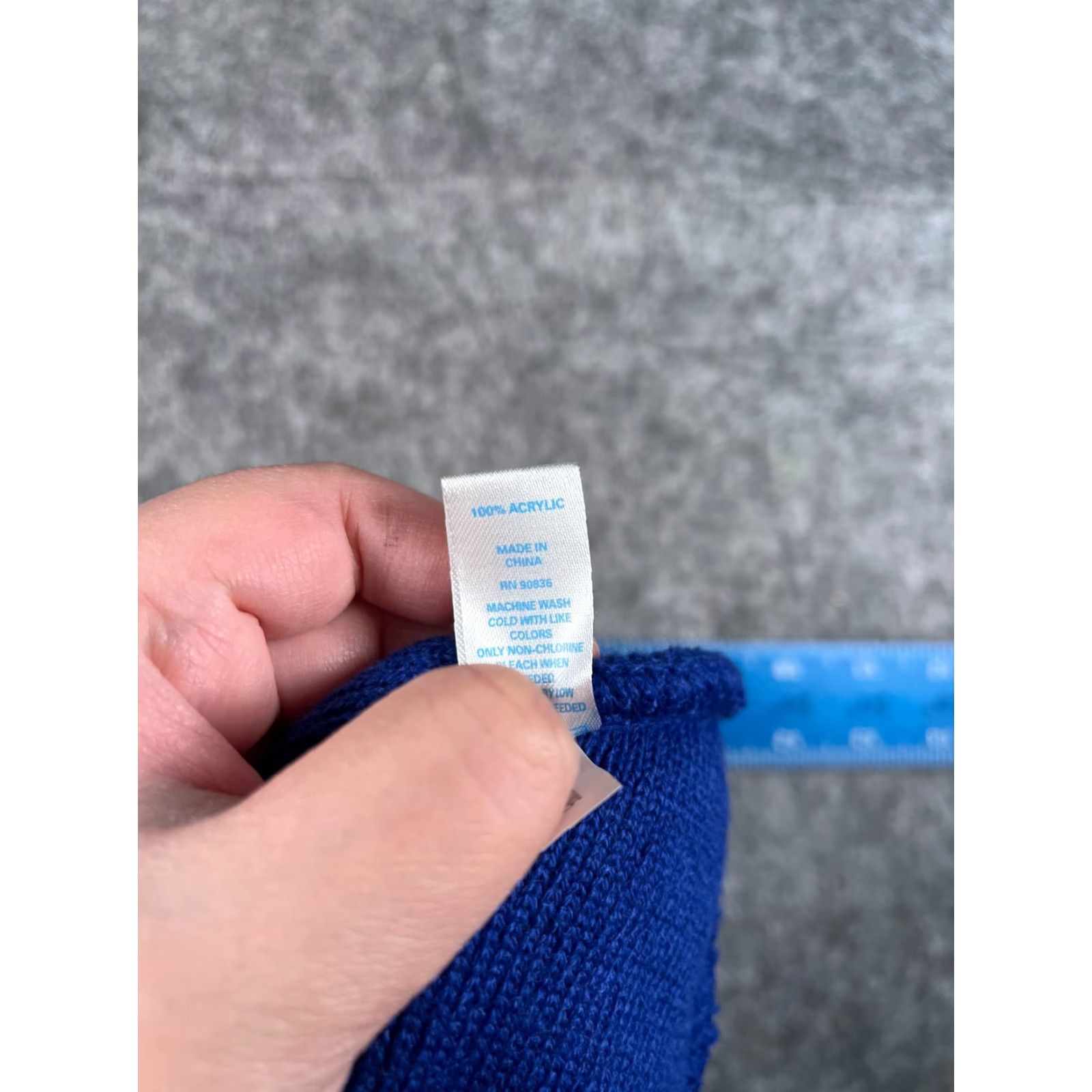 Port & Company Port & Company Beanie Toque A Logo Adult One Size Blue Knit Embroidered Acrylic Size ONE SIZE - 8 Thumbnail