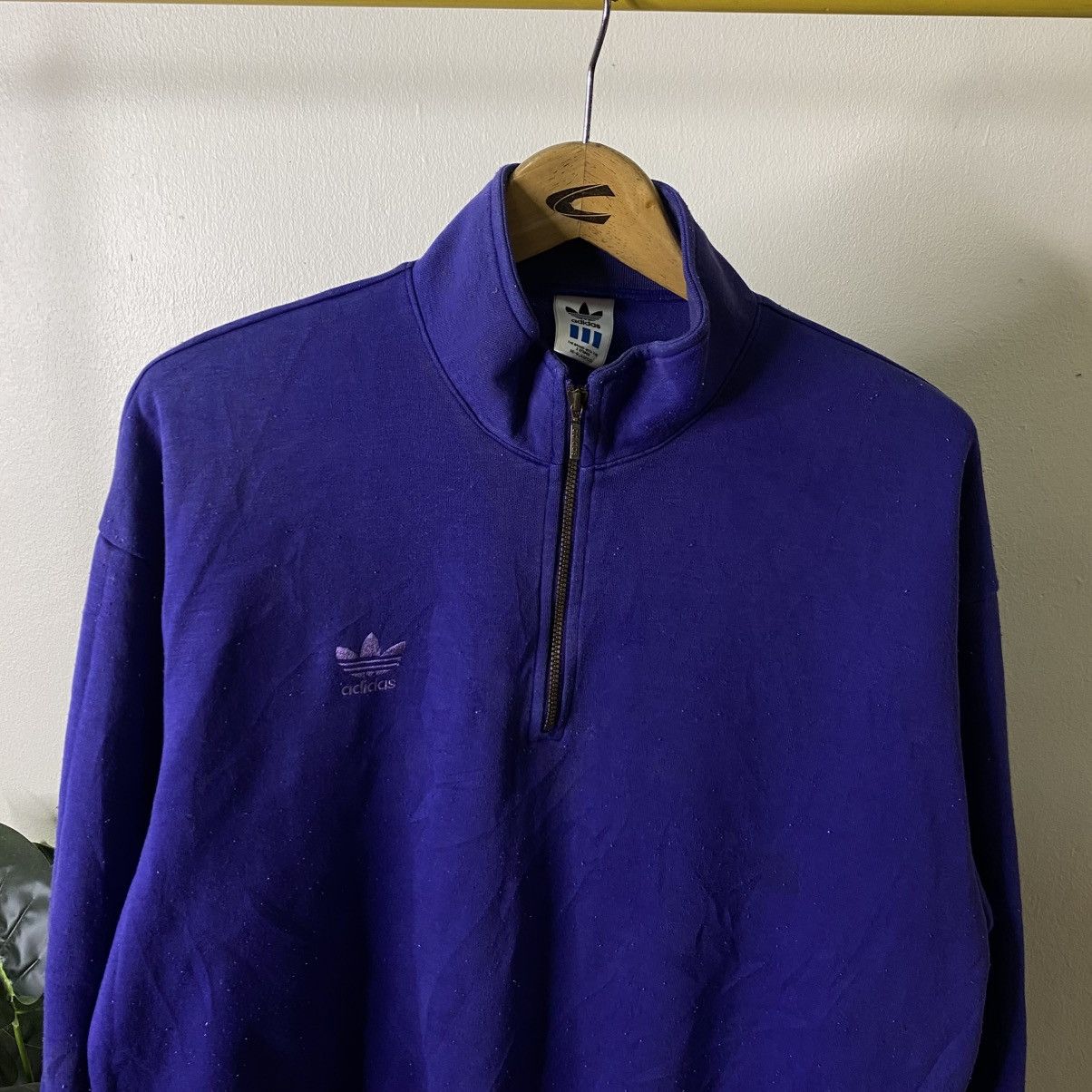Adidas Vintage 1990s Adidas Descente Half Zipper Sweatshirt Size US XL / EU 56 / 4 - 2 Thumbnail