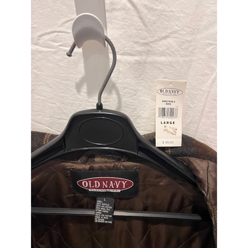 Old Navy VTG Old Navy Barn Work Jacket Mens Brown Tan Navy Full Zip L Size US L / EU 52-54 / 3 - 4 Thumbnail