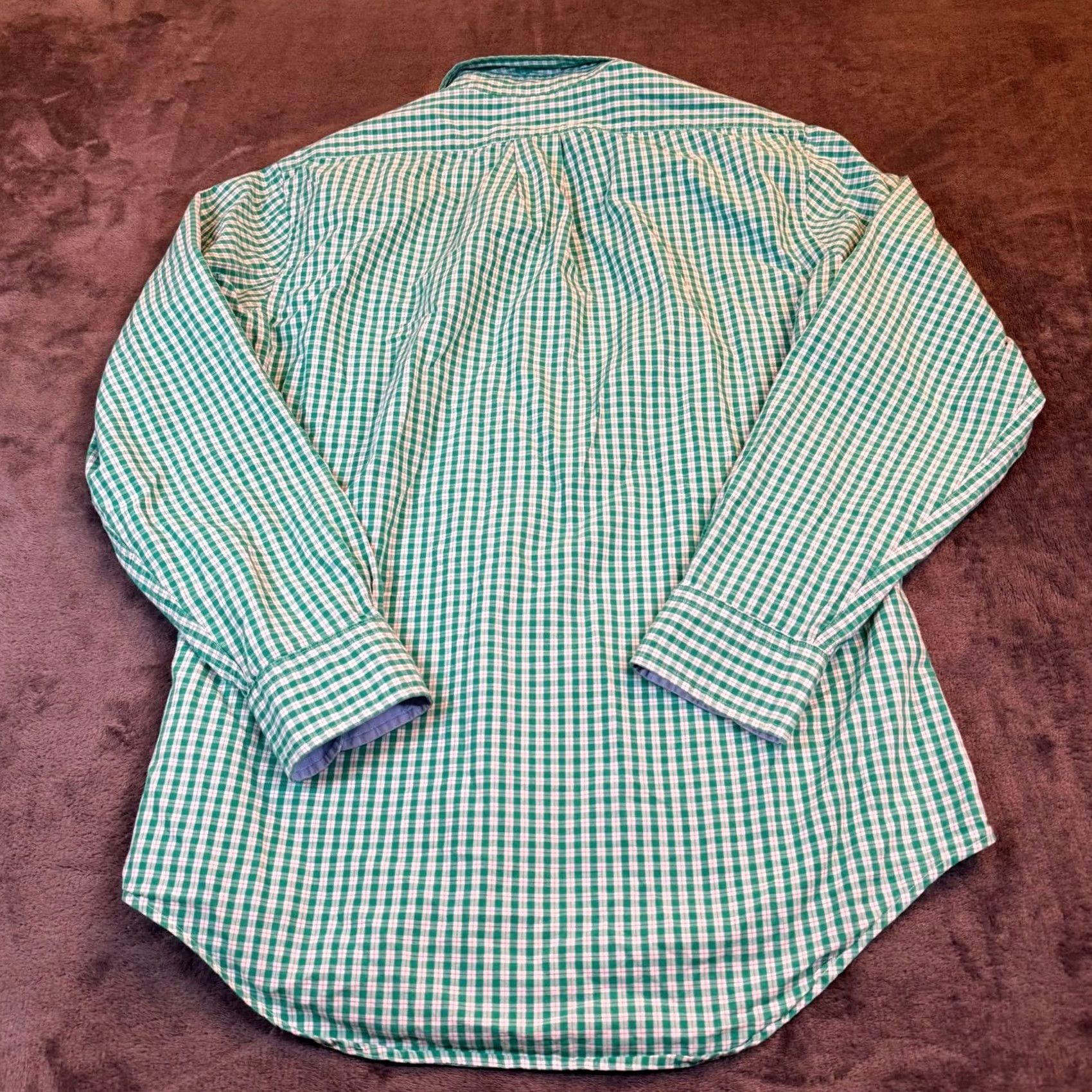 Brooks Brothers Brooks Brothers Regent Button Up Shirt Mens Small Green Gingham Regular Fit Size US S / EU 44-46 / 1 - 5 Thumbnail