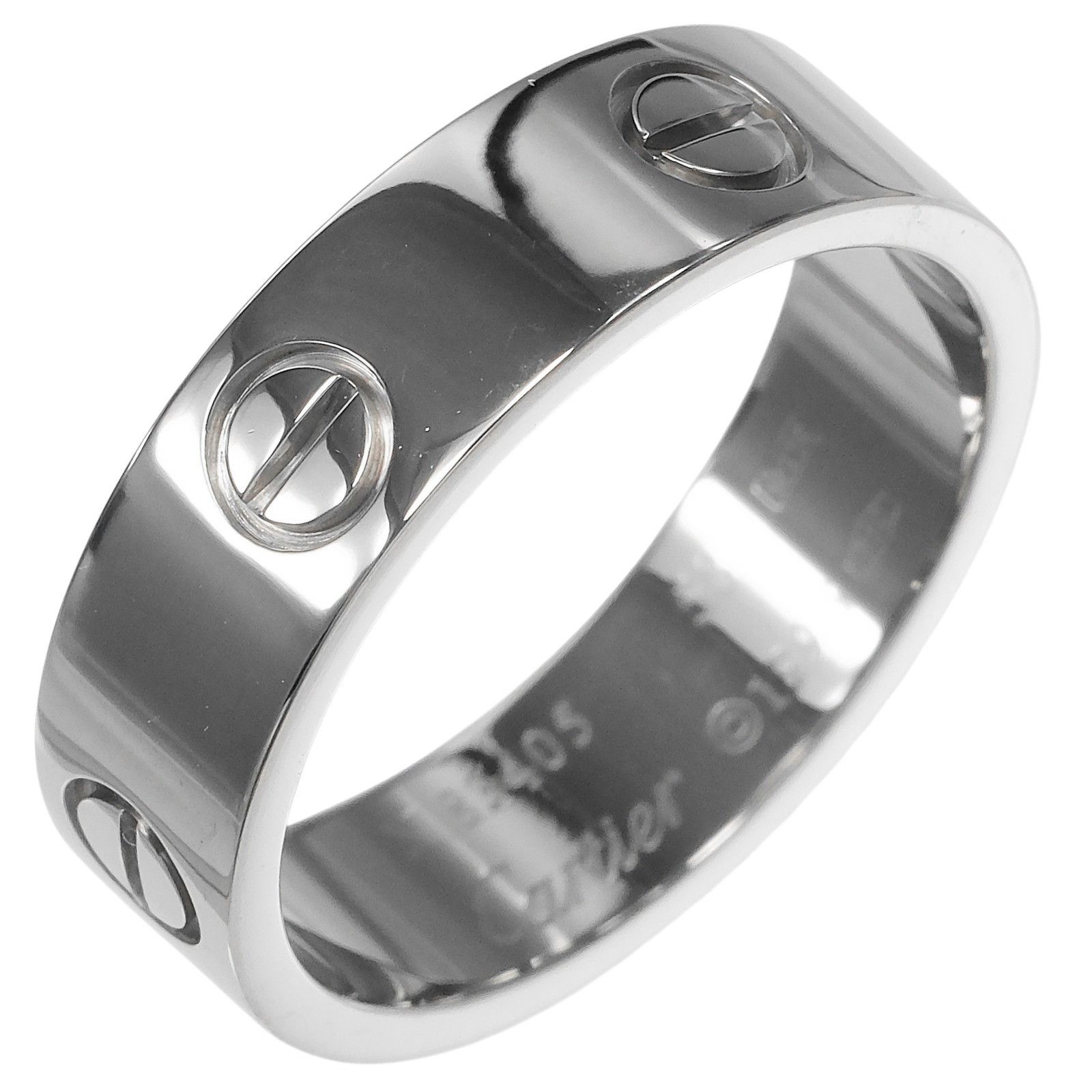 Cartier Cartier Cartier Love Au750 White Gold Ring Size 17 Precious Metal Ring DUTY FREE for USA Size ONE SIZE - 1 Thumbnail