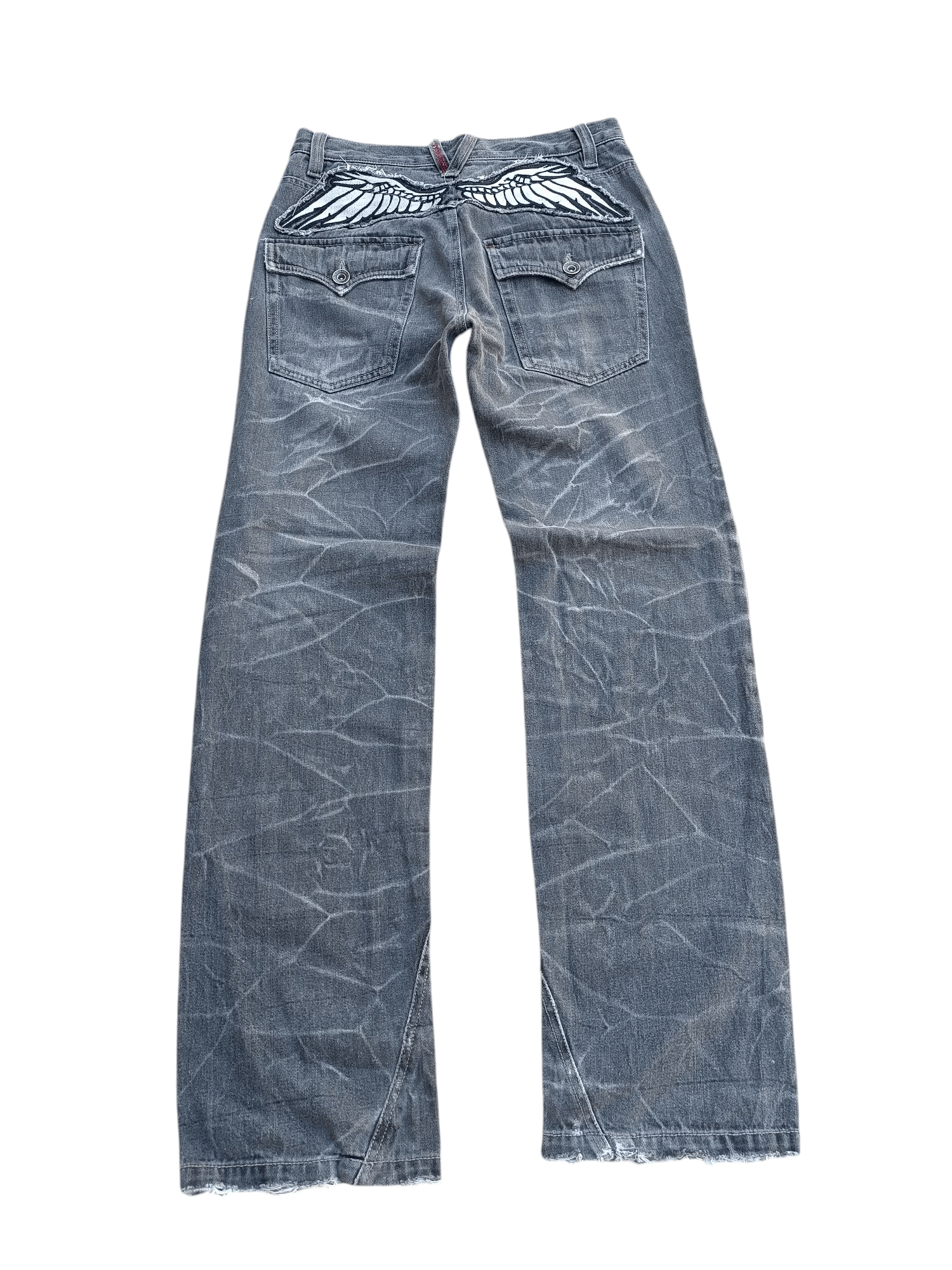 Designer × Japanese Brand Japan NYLAUS CLOTHING Thunder Faded Style Denim E270 Size US 30 / EU 46 - 1 Thumbnail