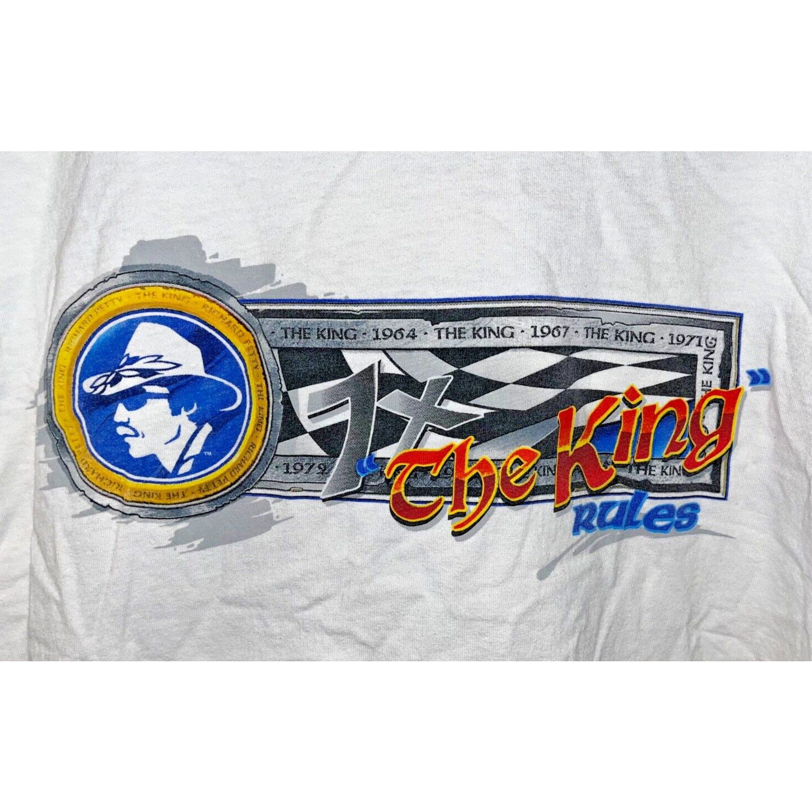 Fruit Of The Loom Richard Petty The King 43 NASCAR T Shirt 2XL Fruit Loom VTG Size US XXL / EU 58 / 5 - 7 Thumbnail