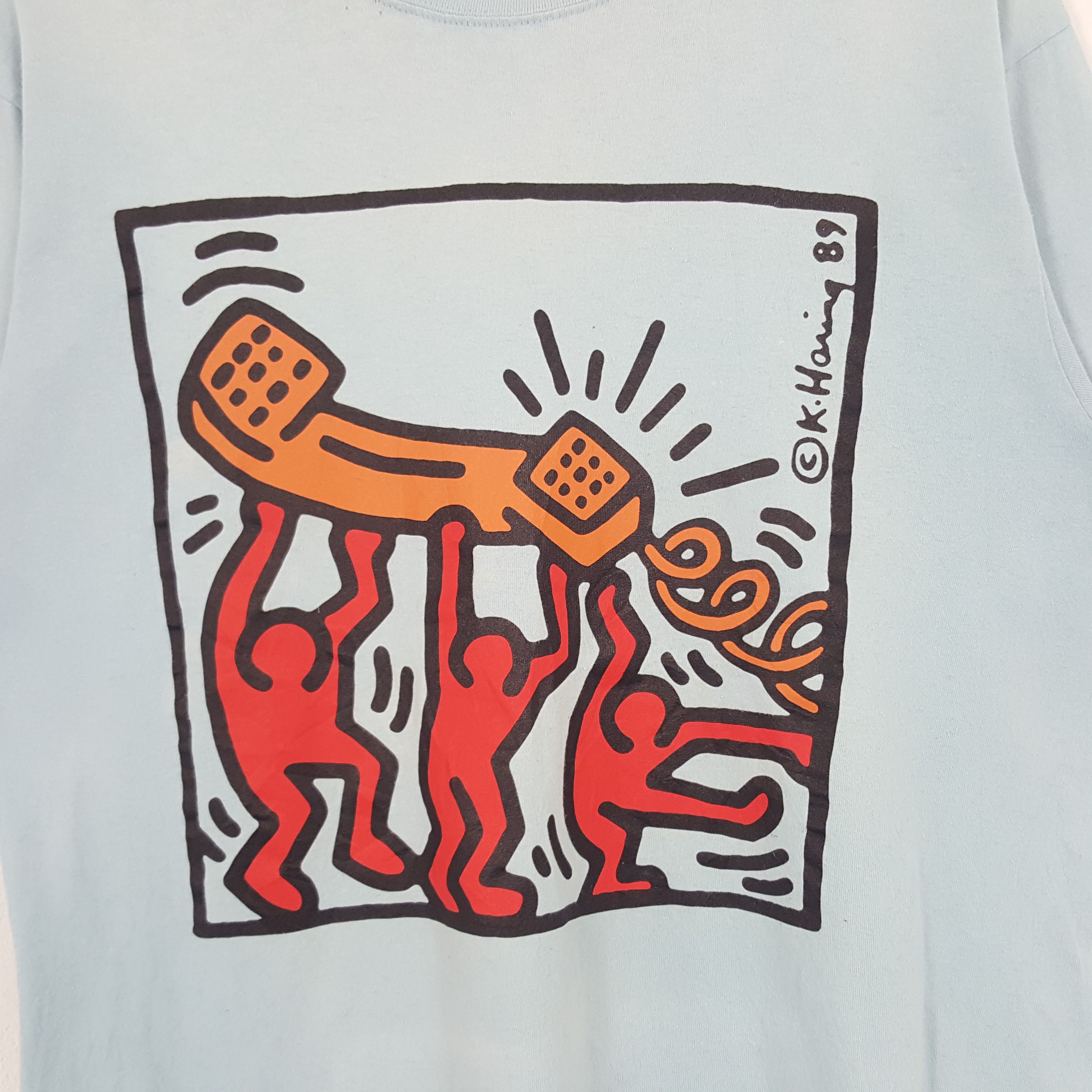 Japanese Brand × Keith Haring × Vintage Vintage Keith Haring American Artists Tshirt Size US L / EU 52-54 / 3 - 2 Thumbnail