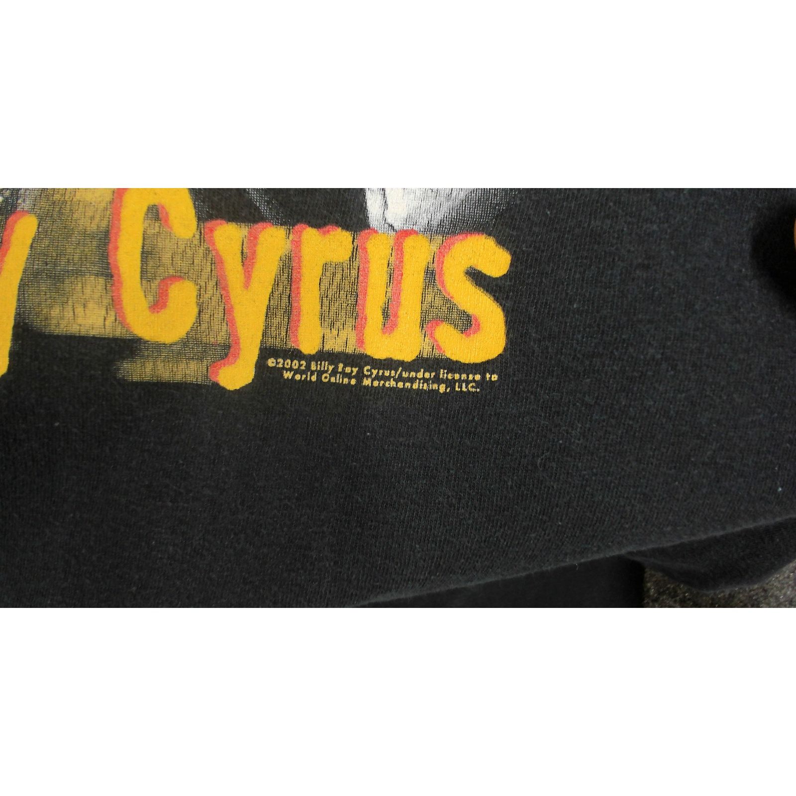 Vintage VTG 2002 Billy Ray Cyrus "Time Flies" Tour T-Shirt (Faded) Size US XXL / EU 58 / 5 - 8 Thumbnail