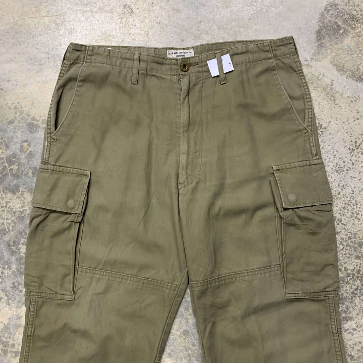 Japanese Brand × Vintage Vtg Blueway Clothing Uniform cargo double knee pants Size US 33 - 4 Thumbnail