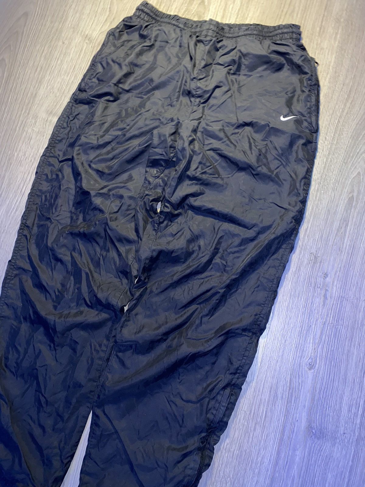 Nike × Vintage Nike Vintage Parachute Y2K Nylon Pants Baggy L M Drill Size US 32 / EU 48 - 2 Thumbnail