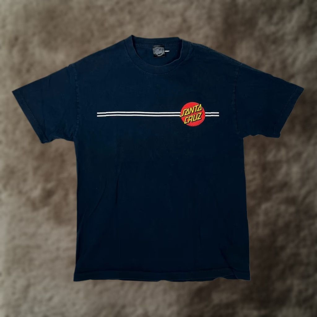 Vintage VINTAGE Santa Cruz T-Shirt Size L Black OG Logo Faded 90s Y2K Skateboard Crew Neck Men Short Sleeve Shirts Size US L / EU 52-54 / 3 - 1 Thumbnail