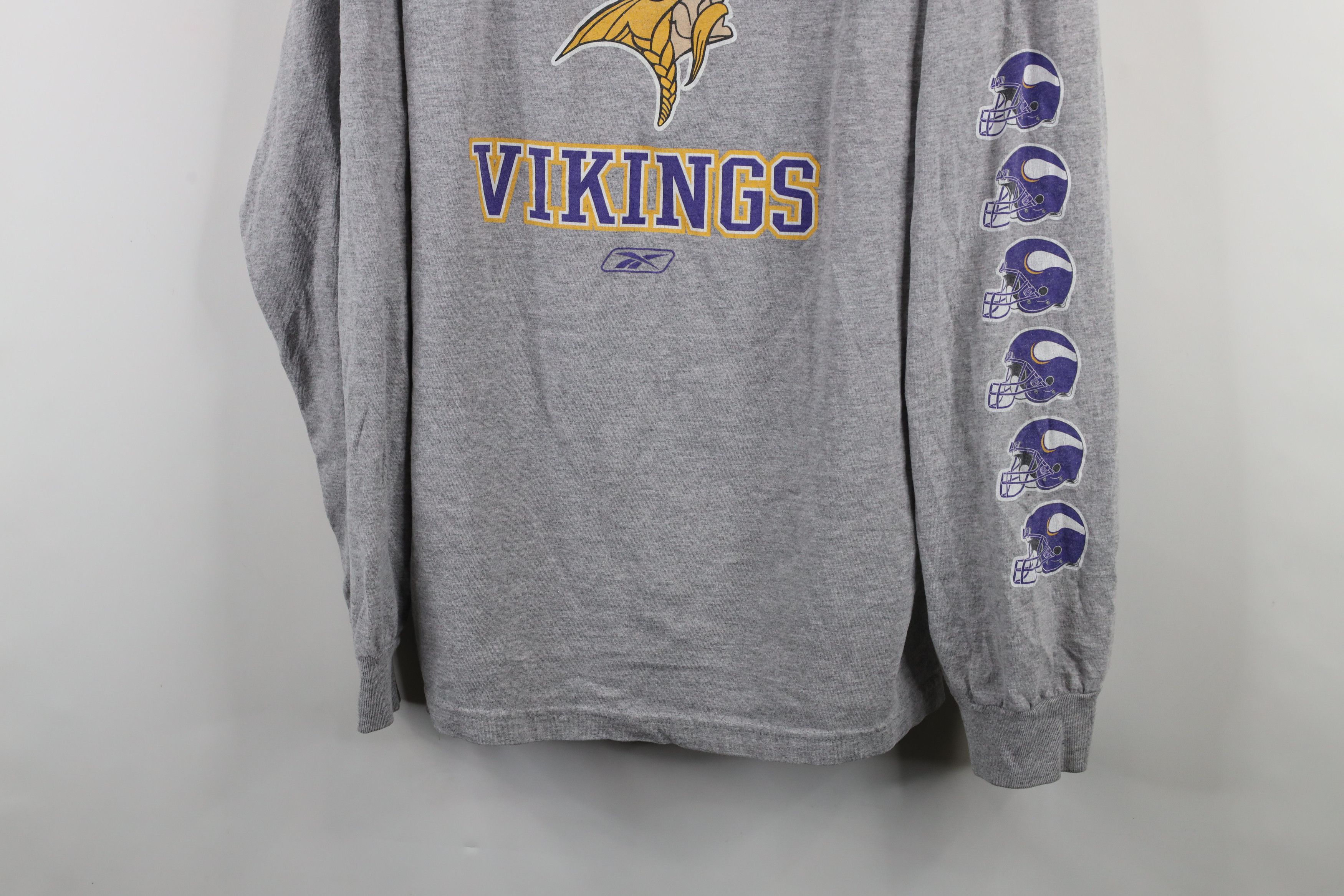 Reebok × Vintage Vintage Reebok Minnesota Vikings Long Sleeve T-Shirt Size US XL / EU 56 / 4 - 3 Thumbnail
