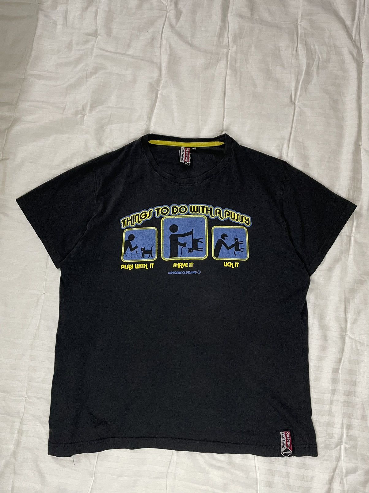 Vintage Rare Humor Lick Pussy T-shirt