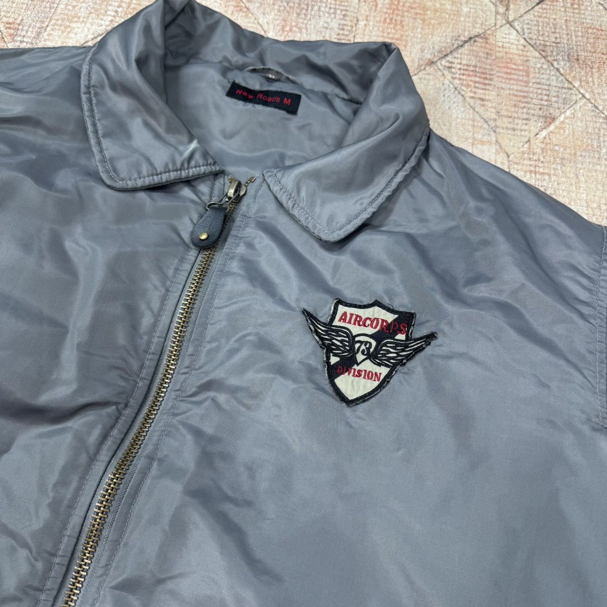 Japanese Brand × Vintage Vintage Silver Boxy Bomber Jacket Baggy Japan Flyers M1 Size US M / EU 48-50 / 2 - 11 Thumbnail