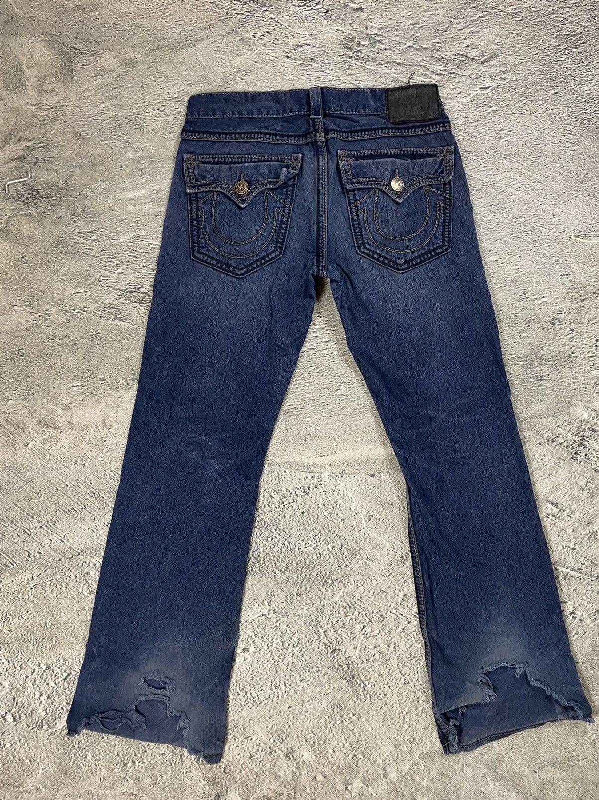 True Religion True Religion Billy blue jeans Black thick stitching Y2K Size US 34 / EU 50 - 1 Thumbnail