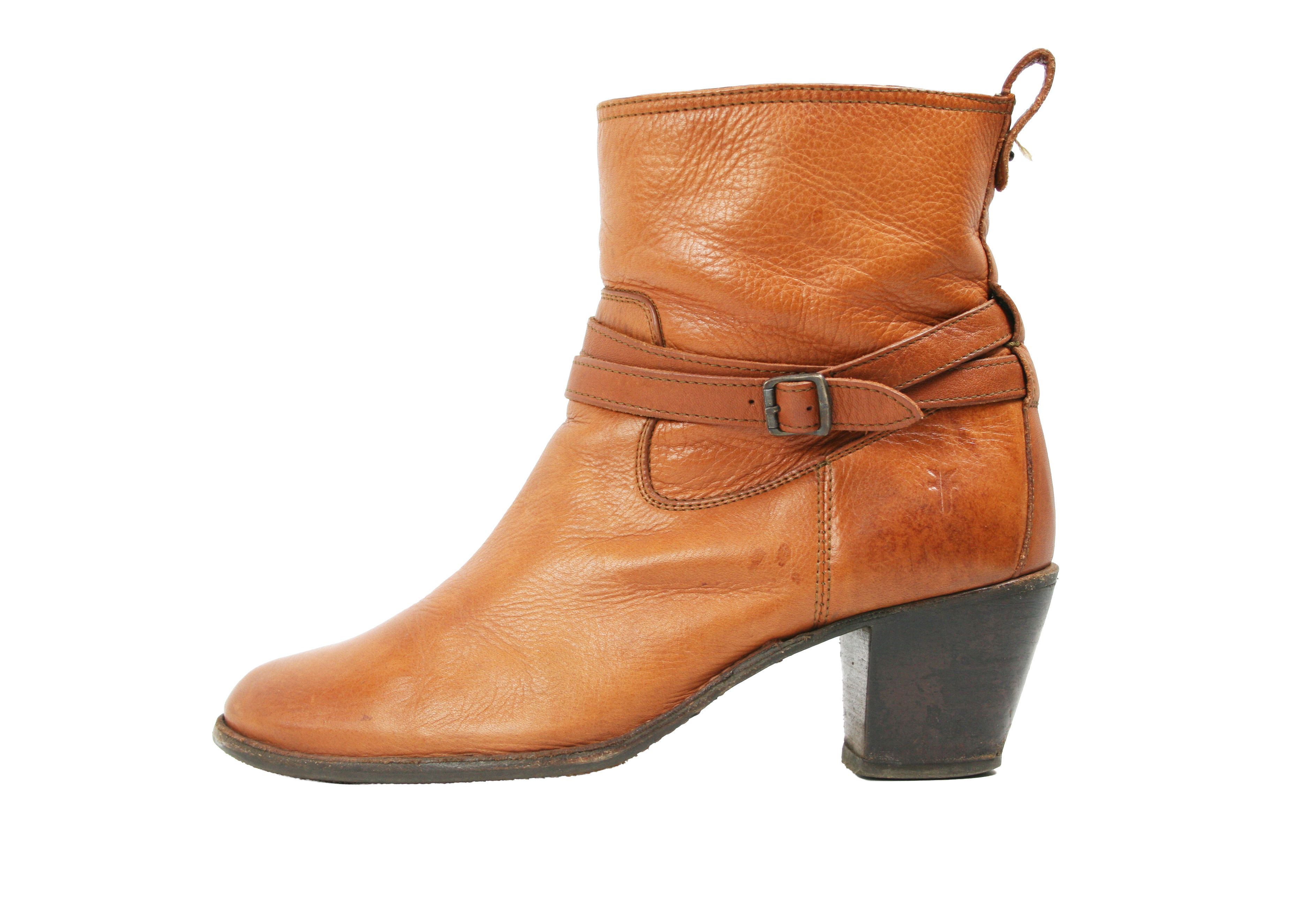 Frye 00S Y2K Jackie Rivet Cowboy Ankle Boots Vintage Size US 9 / IT 39 - 1 Thumbnail