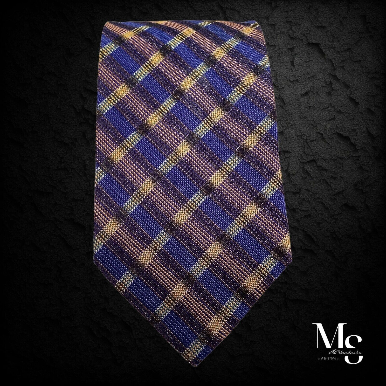 Missoni MISSONI Blue PLaids & Cheks Luxury Silk Tie Made In Italy Size ONE SIZE - 5 Thumbnail