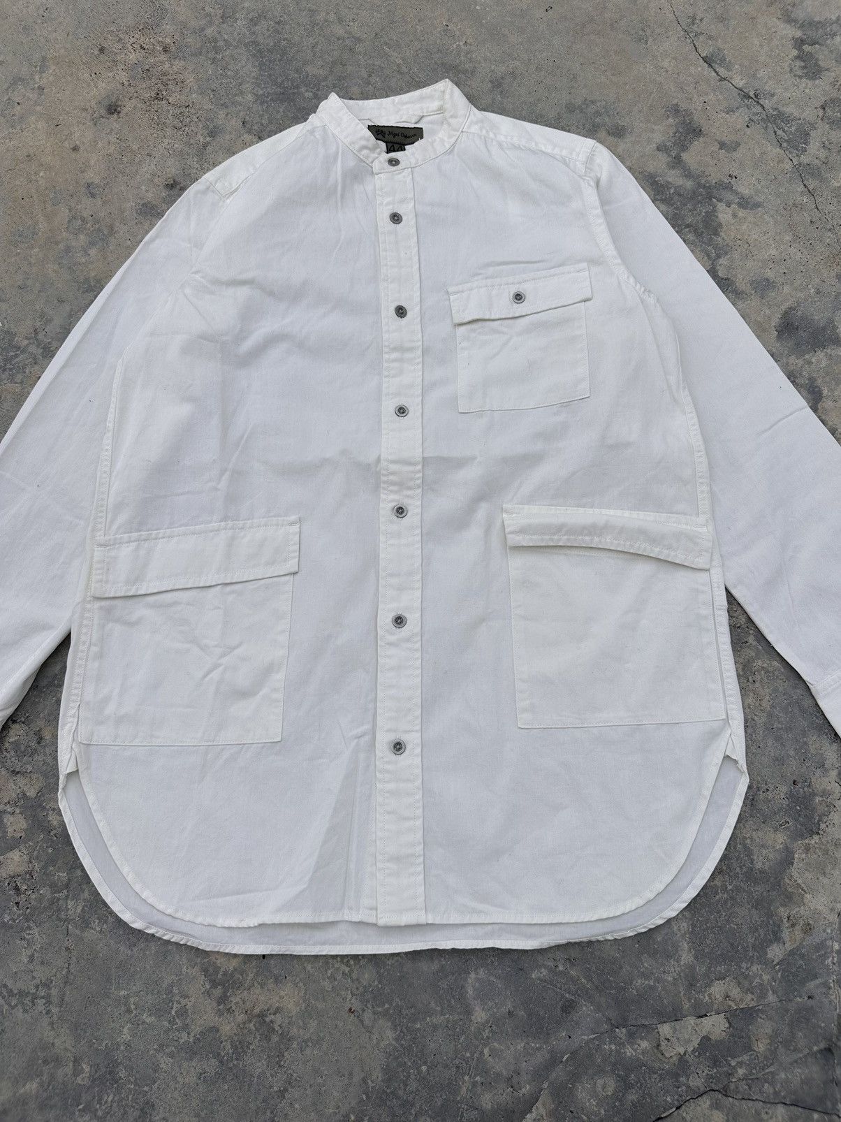 Nigel Cabourn Nigel Cabourn Long Shirt Weather Cloth Size US M / EU 48-50 / 2 - 2 Thumbnail