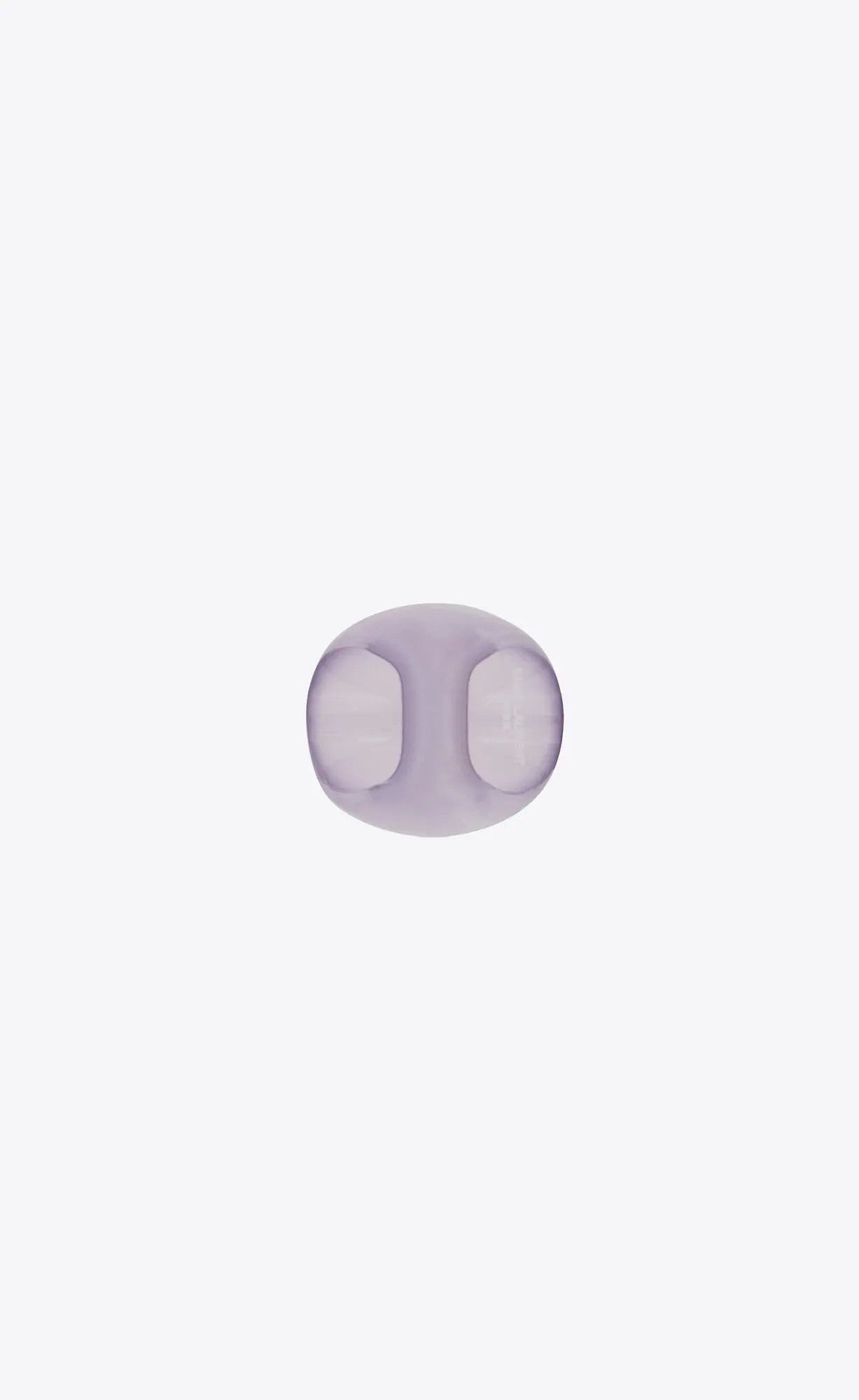 Saint Laurent Paris o1s1wg110325 Size: 05 / 731952 Egg Ring In Resin Milky Lilac Size ONE SIZE - 4 Thumbnail
