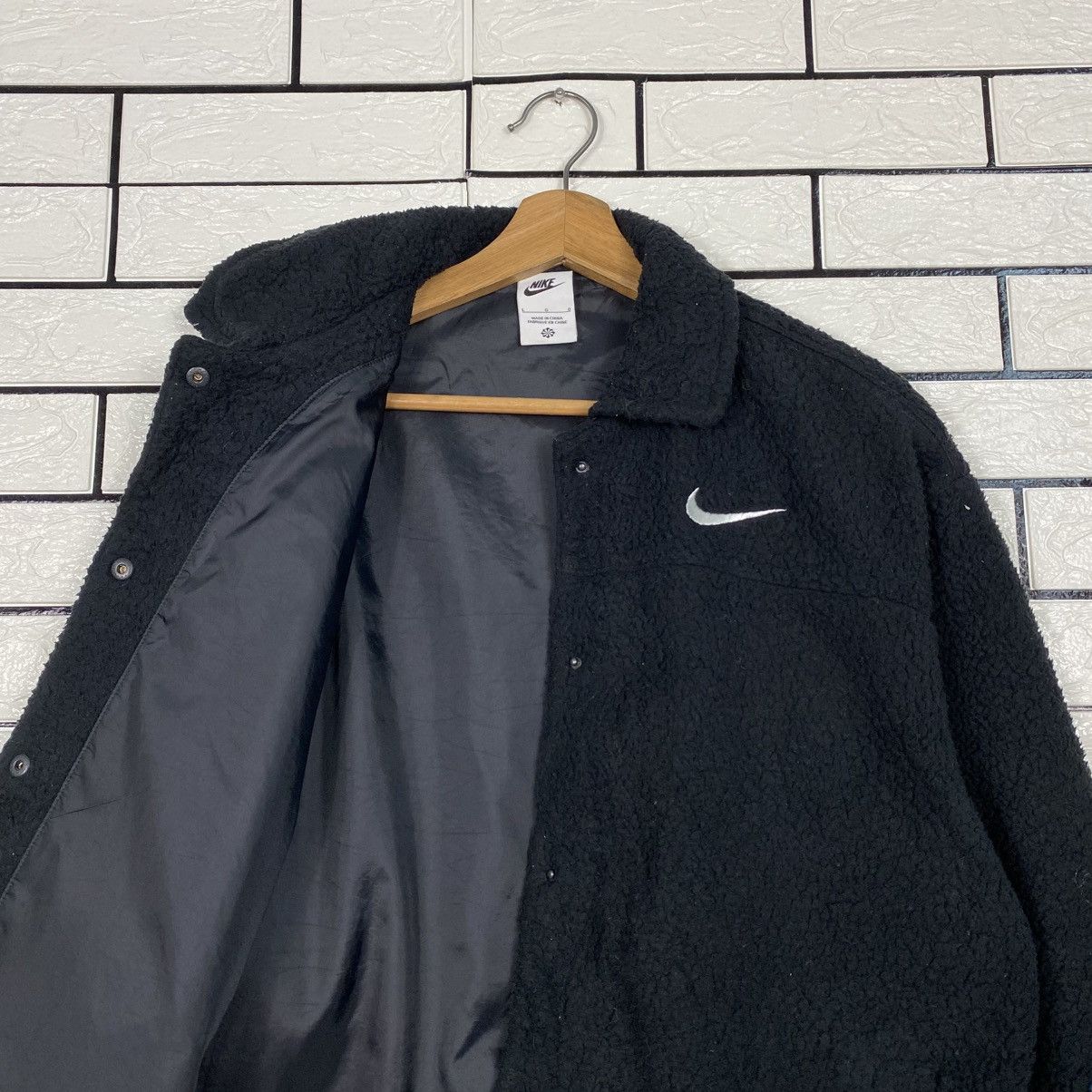 Nike 📌Vintage Fleece Jacket Sherpa Nike Size US L / EU 52-54 / 3 - 13 Thumbnail