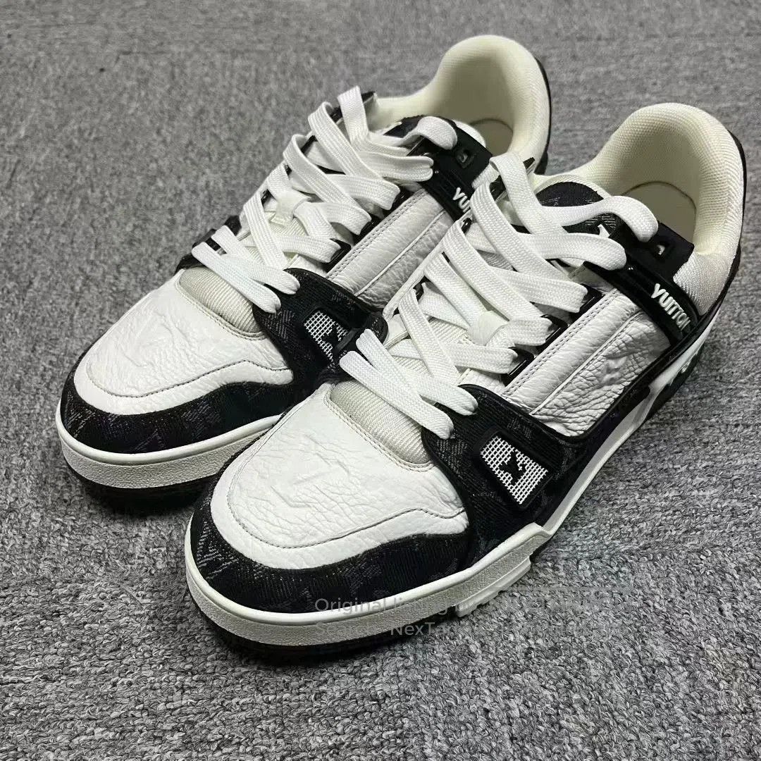 Louis Vuitton louis vuitton panda print low-top sneakers. Size US 8.5 / EU 41-42 - 1 Thumbnail