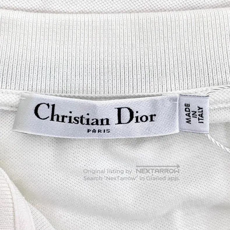 Dior Dior White striped logo letter printed cotton lapel single Size S / US 4 / IT 40 - 6 Thumbnail