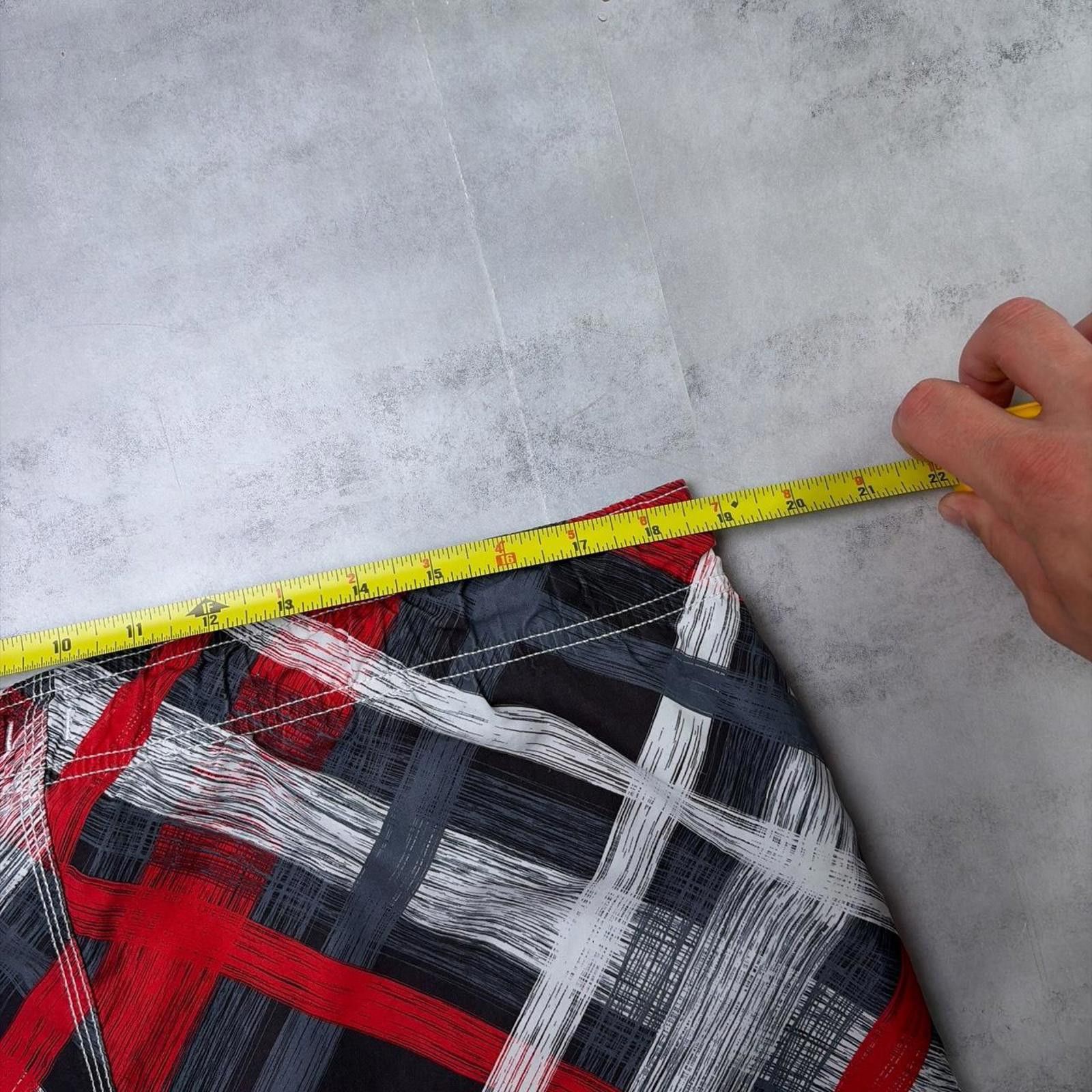 Adidas Vintage Red Adidas Grunge Plaid Baggy Surf Board Shorts Size US 34 / EU 50 - 6 Thumbnail