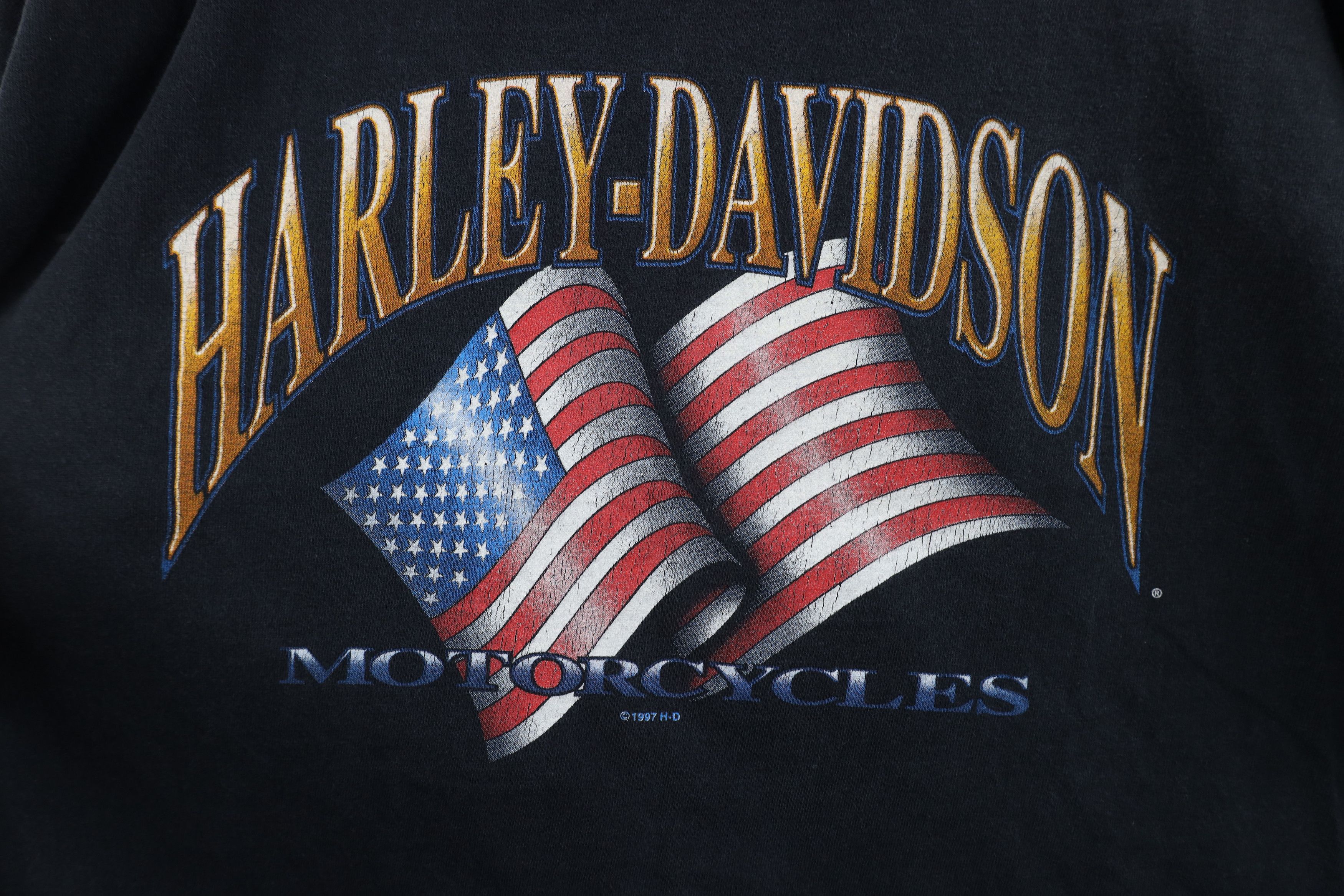 Harley Davidson × Vintage Vintage 90s Harley Davidson Logo New York City T-Shirt USA Size US XL / EU 56 / 4 - 5 Thumbnail
