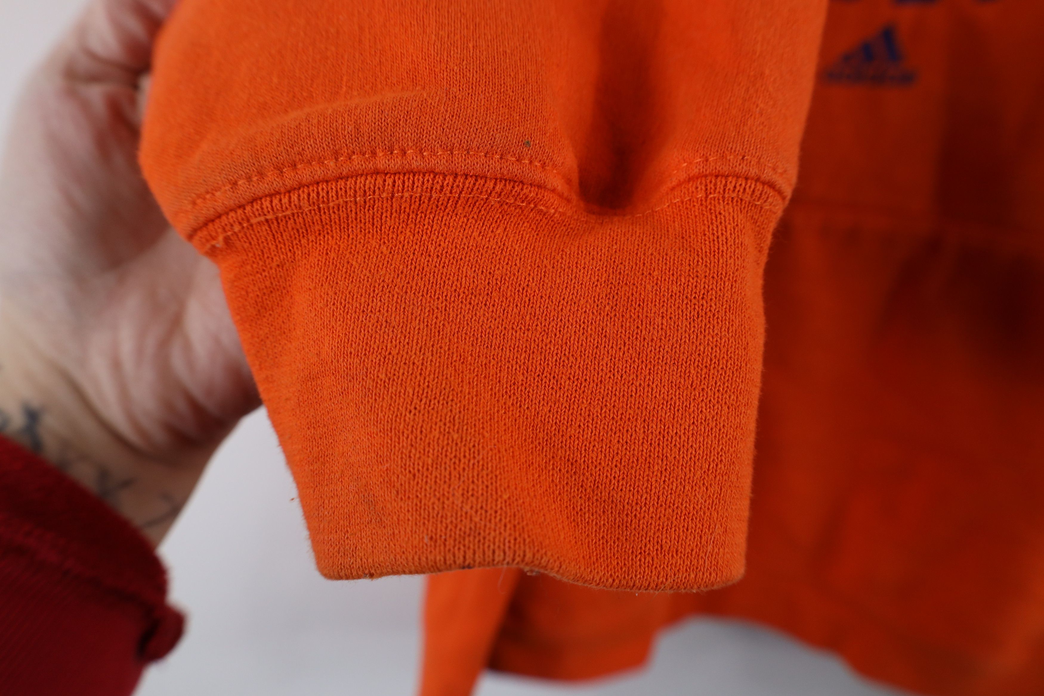 Adidas × Vintage Vintage Adidas Clemson University Football Hoodie Orange Size US M / EU 48-50 / 2 - 11 Thumbnail