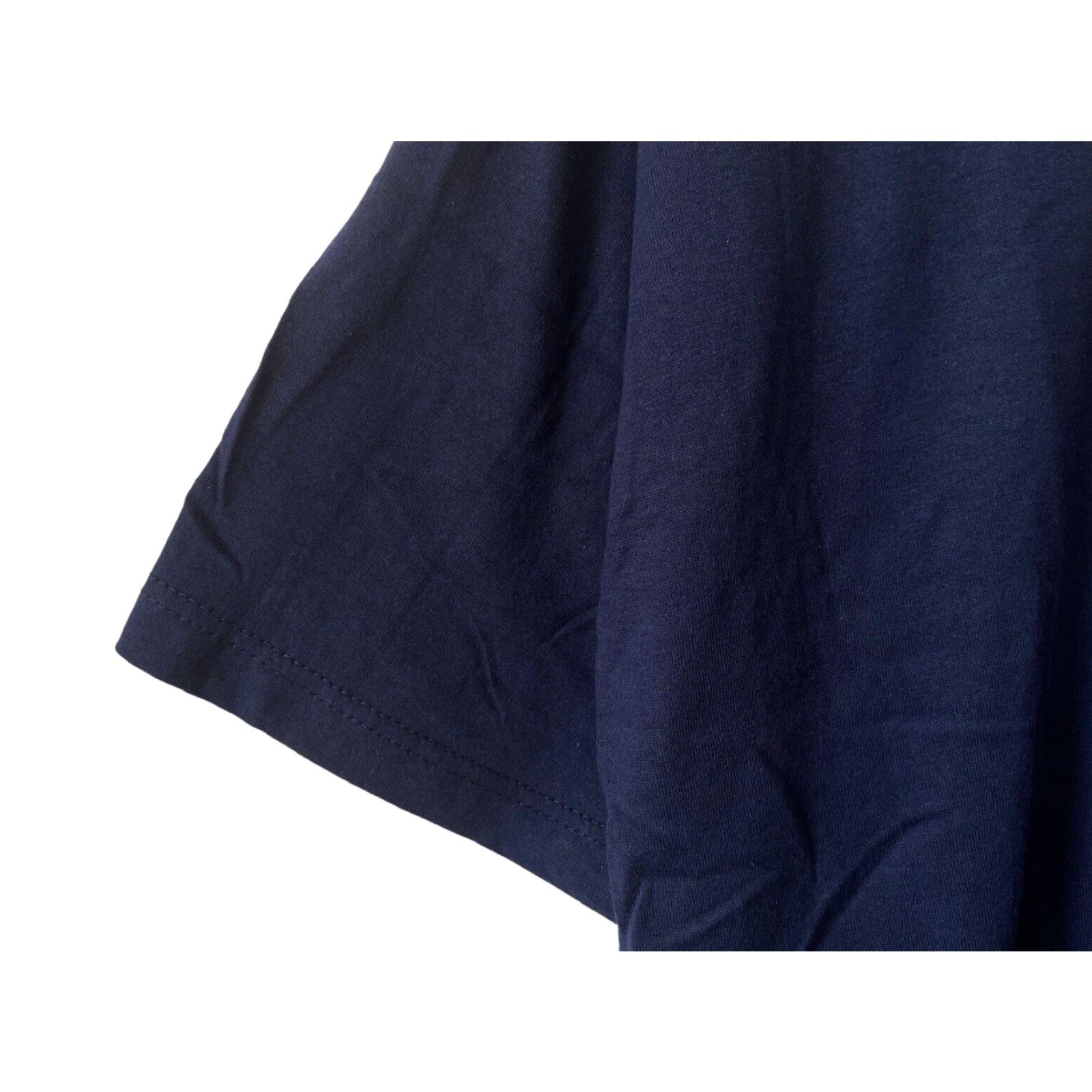 Russell Athletic VINTAGE Russell Athletic T-Shirt Mens L Deadstock NWOT 90s NOS Blue V-Neck Short Sleeve Cotton Blend 1990s 28.5" long Navy Mens 90s Size US L / EU 52-54 / 3 - 3 Thumbnail