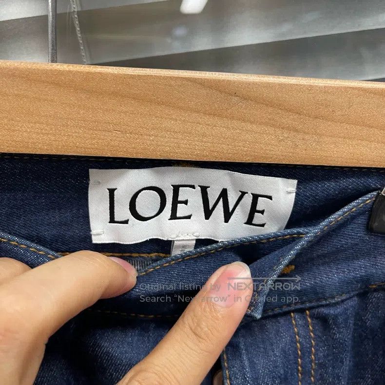 Loewe Loewe Back Leather Patch Fisherman Denim Pants Size US 30 / EU 46 - 3 Thumbnail