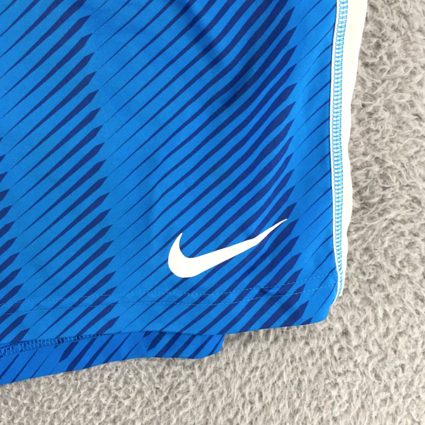 Nike Nike Sports Sweat Shorts Mens XL Blue High Rise Pull On Elastic Waist Pockets Size US 36 / EU 52 - 3 Thumbnail