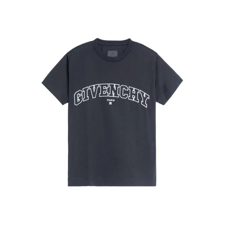 Givenchy Givenchy SS22 Logo Embroidery Solid Short Sleeve T-shirt Size US M / EU 48-50 / 2 - 1 Thumbnail