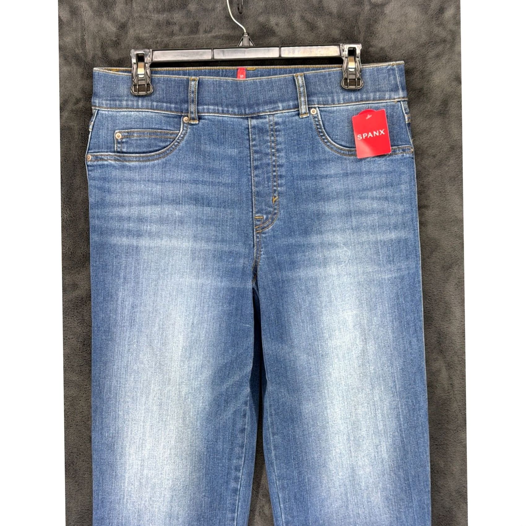 Spanx Spanx Womens Ankle Straight Leg Jeans Vintage Indigo Blue Pull On 20356R Size L Size 36" / US 14 / IT 50 - 2 Thumbnail