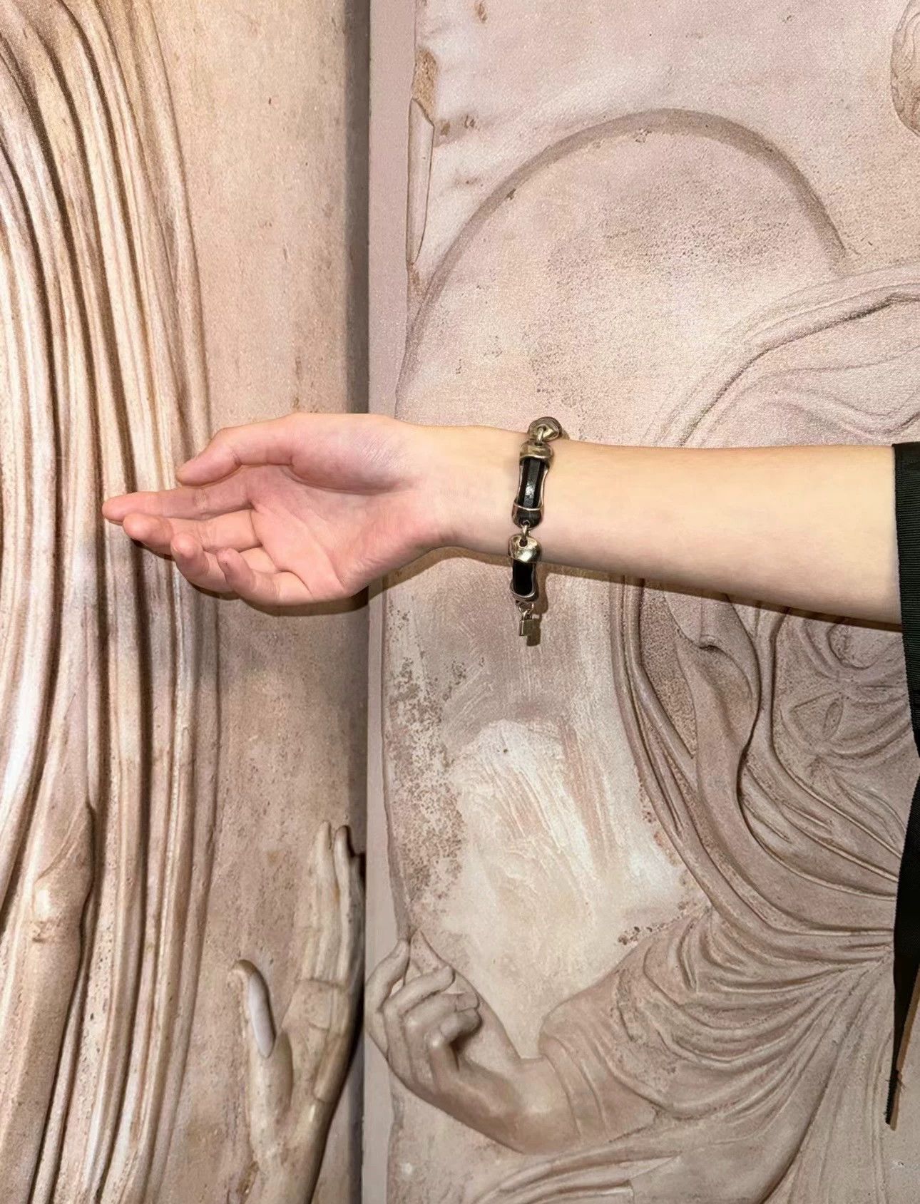 Vintage Spanish Vintage Archive Leather & Silver Bracelet Size ONE SIZE - 3 Thumbnail