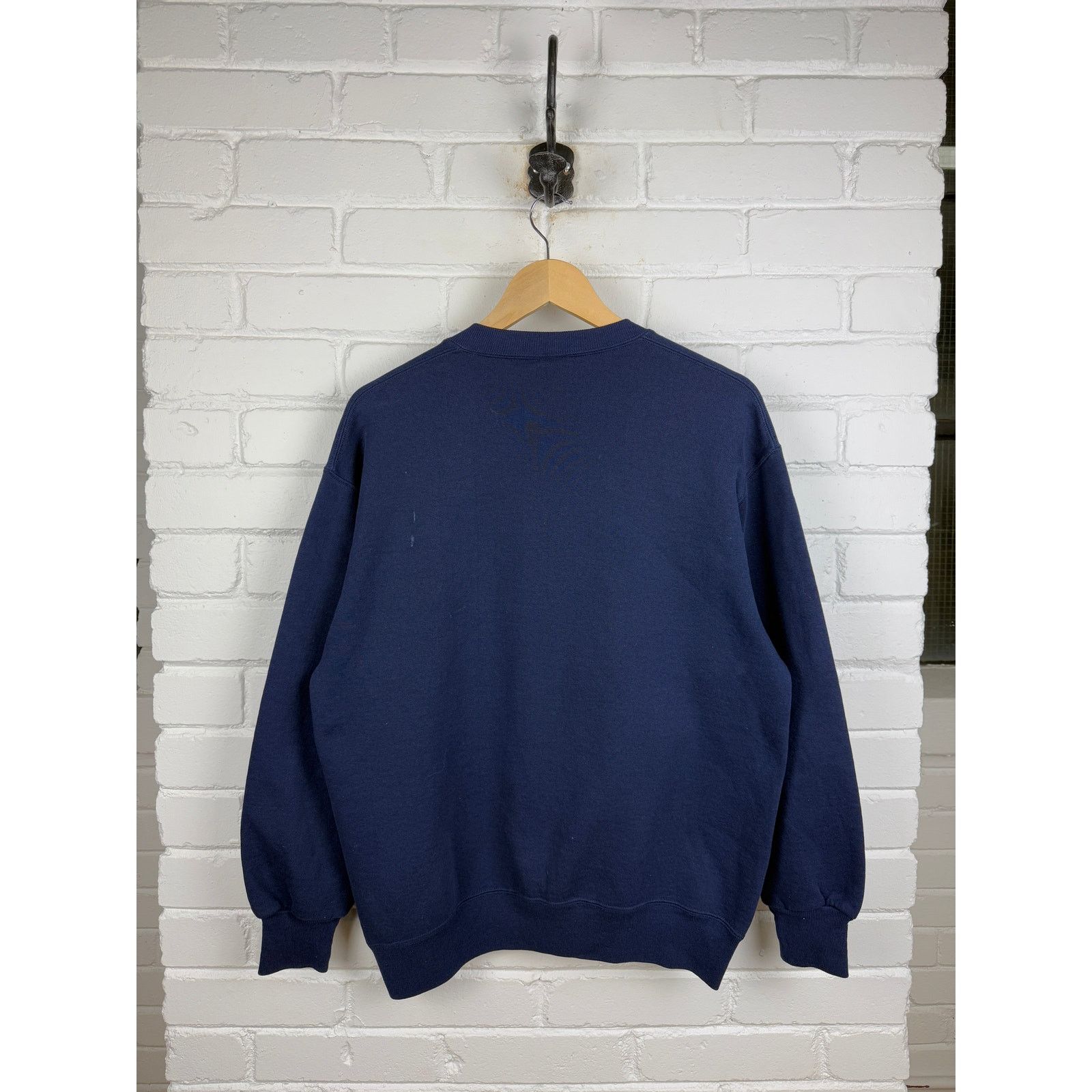 Vintage Vintage 90s Russell Athletic Sweatshirt Size XL Navy Blue Size XL / US 12-14 / IT 48-50 - 2 Thumbnail