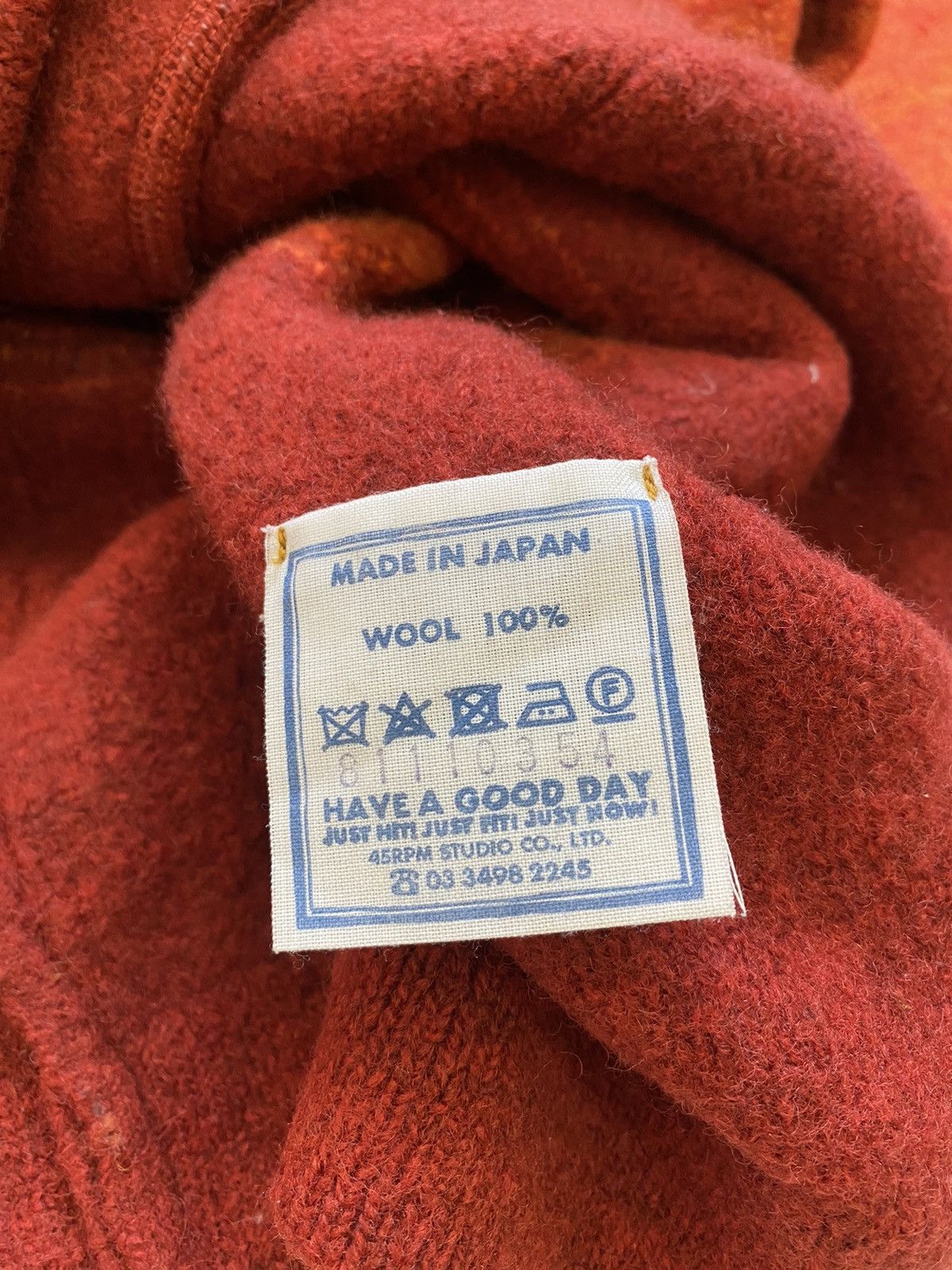 45rpm 45rpm Japanese Wool Cardigan Unisex Size S (Kapital Style) Size US S / EU 44-46 / 1 - 20 Thumbnail