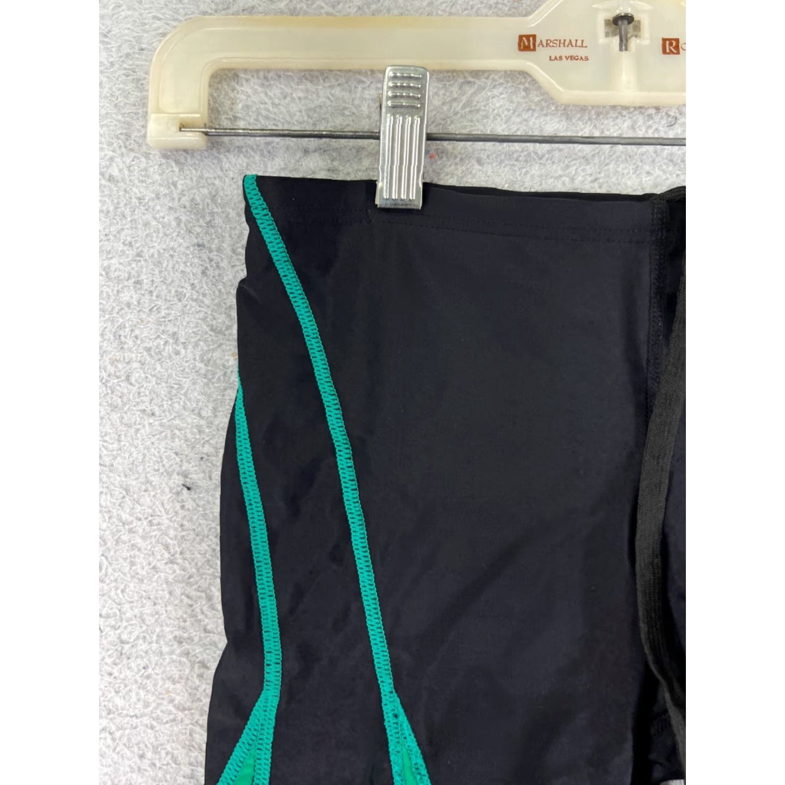 Vintage TYR Shorts Jammer Bottom Adult 28 Black Green Spandex Polyester Compression Regular Men Pool Swim Bottoms Size US 28 / EU 44 - 4 Thumbnail