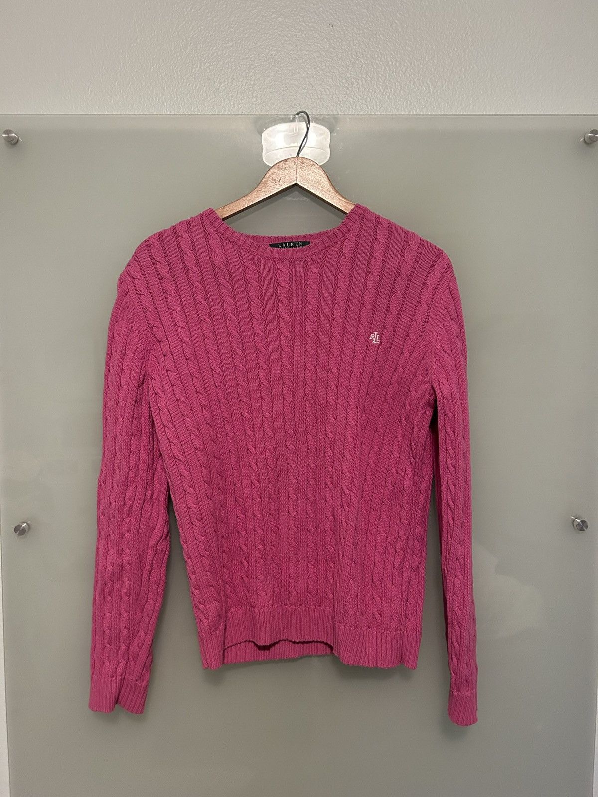 Lauren Ralph Lauren Ralph Lauren Lauren sweater cable knit pink women’s xl Size XL / US 12-14 / IT 48-50 - 1 Thumbnail