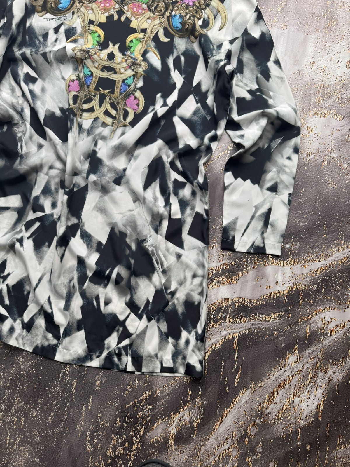 Just Cavalli × Vintage Just Cavalli Vintage Printed Mini Dress Size US L / EU 52-54 / 3 - 12 Thumbnail