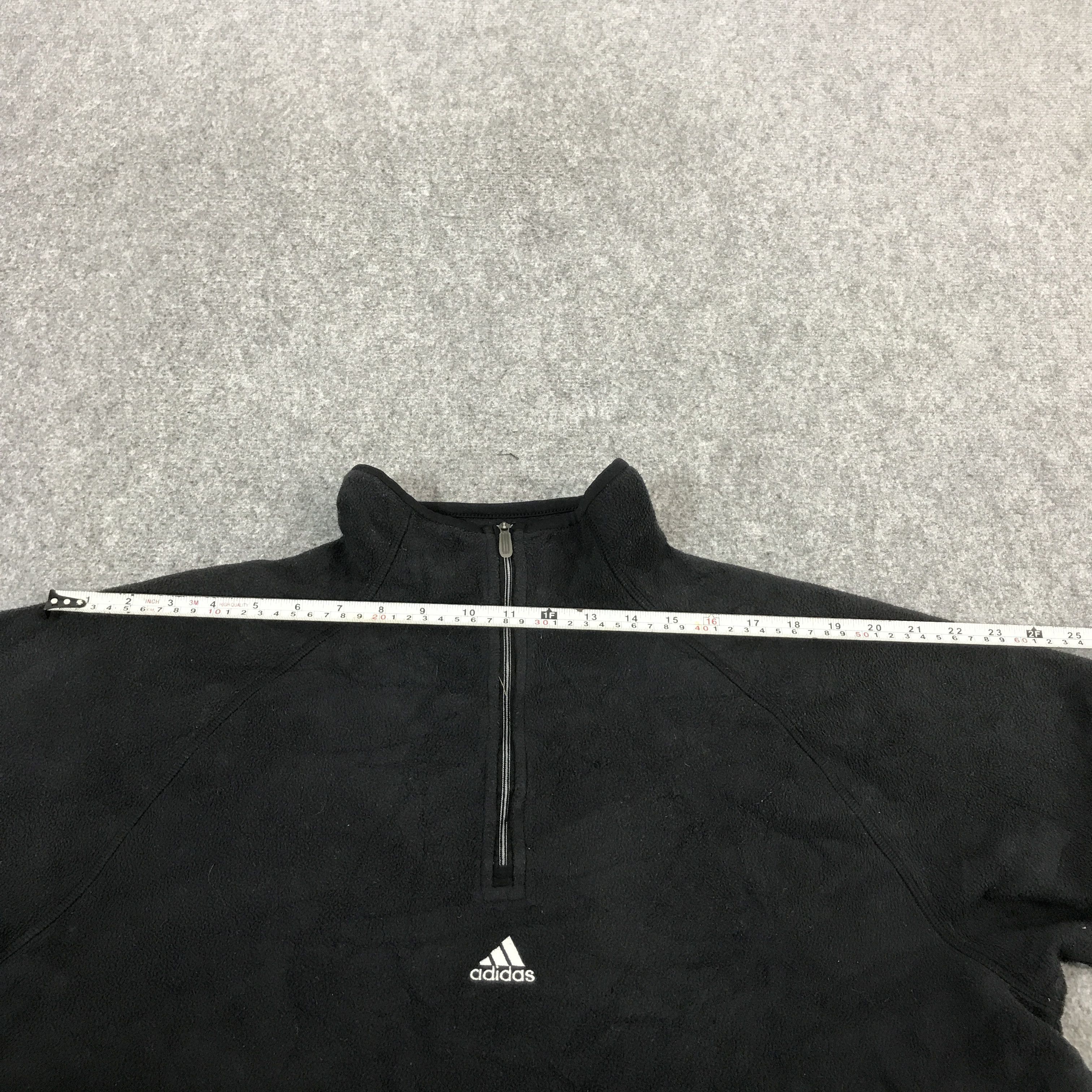 Adidas × Japanese Brand × Yohji Yamamoto ADIDAS X YOHJI YAMAMOTO FLEECE HALF ZIPPER CUSTOM ART JACKET Size US L / EU 52-54 / 3 - 9 Thumbnail