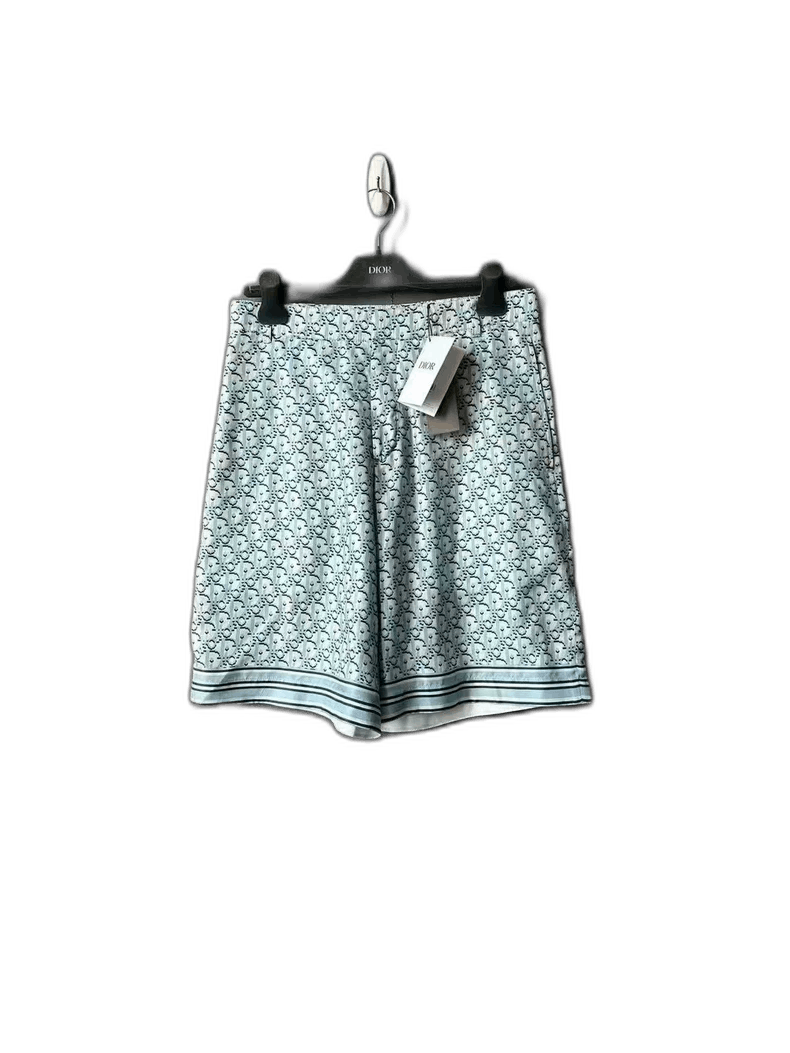 Dior Full Print Silk Shorts-yf