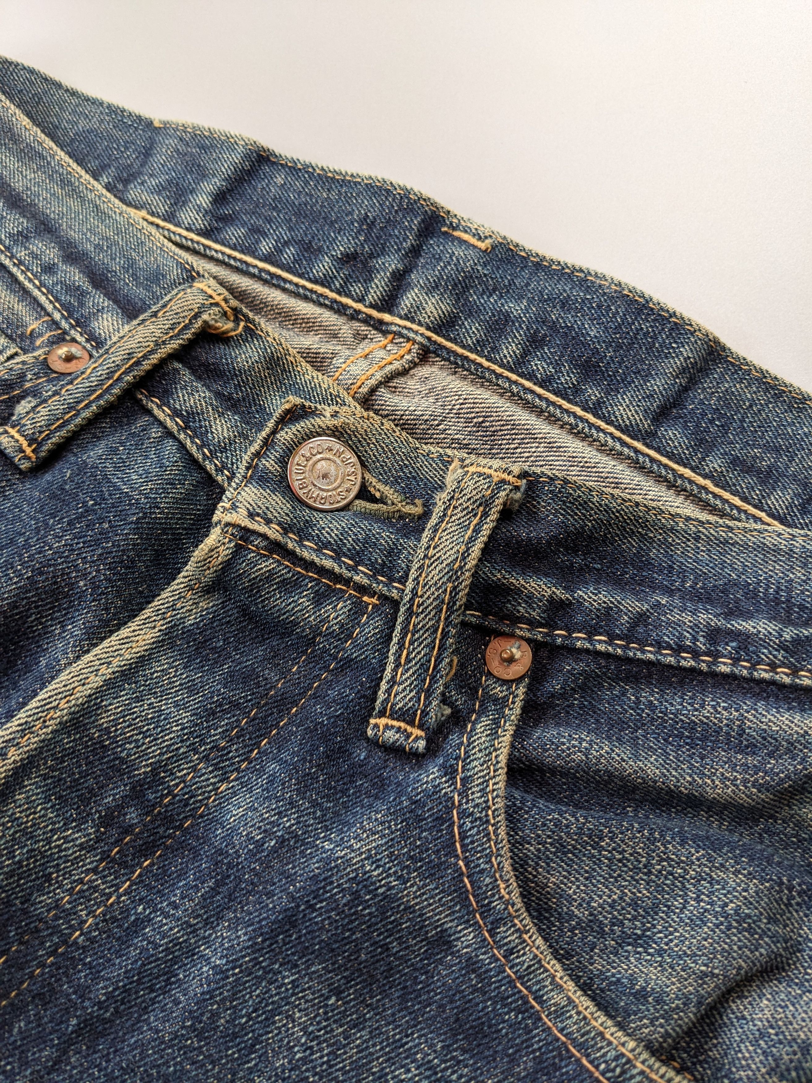Pherrow's Stormyblue by Pherrows faded selvedge jeans Size US 31 - 5 Thumbnail