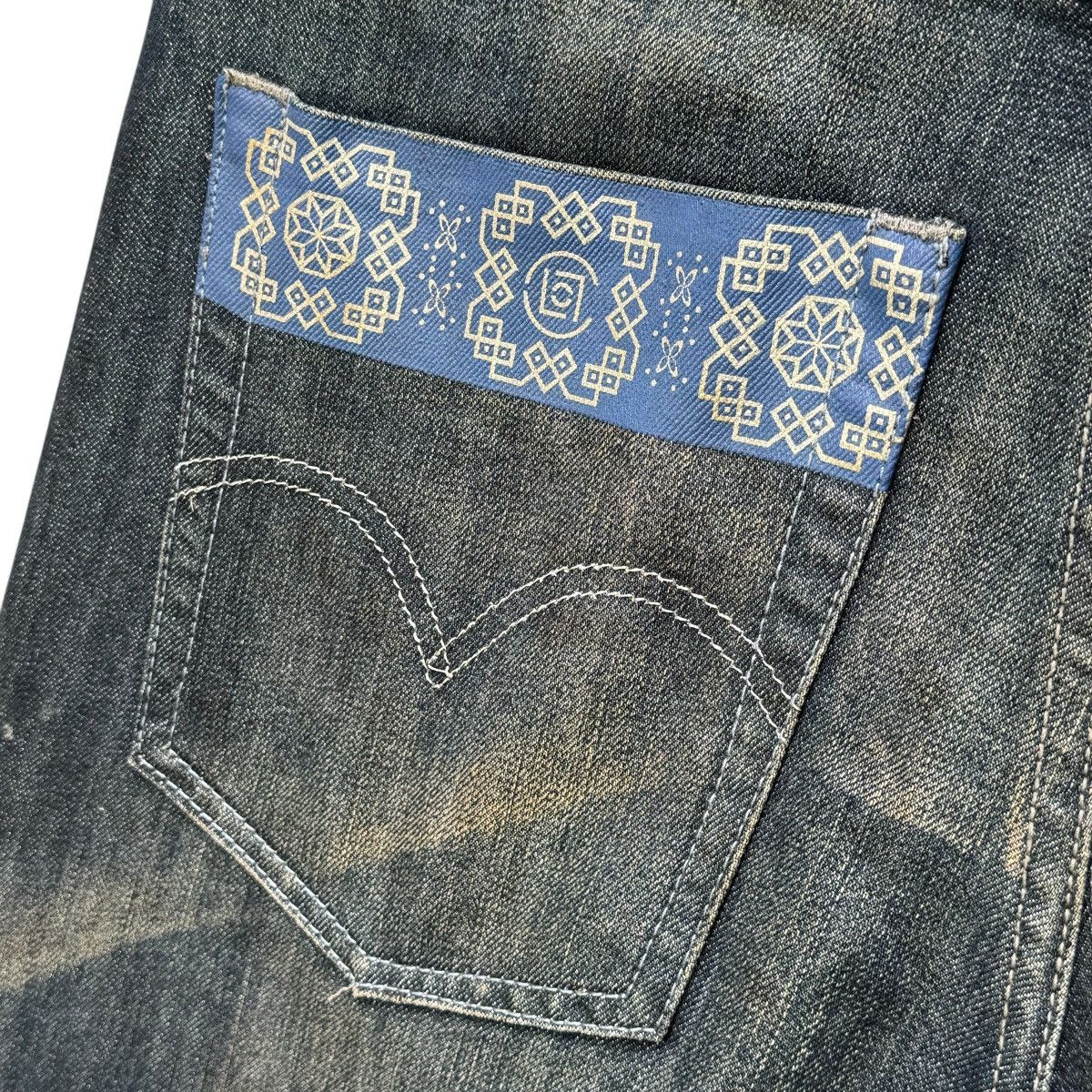 CLOT × Levi's Rare Selvedge Levis Clot Kazuki Jeans Size US 34 / EU 50 - 9 Thumbnail