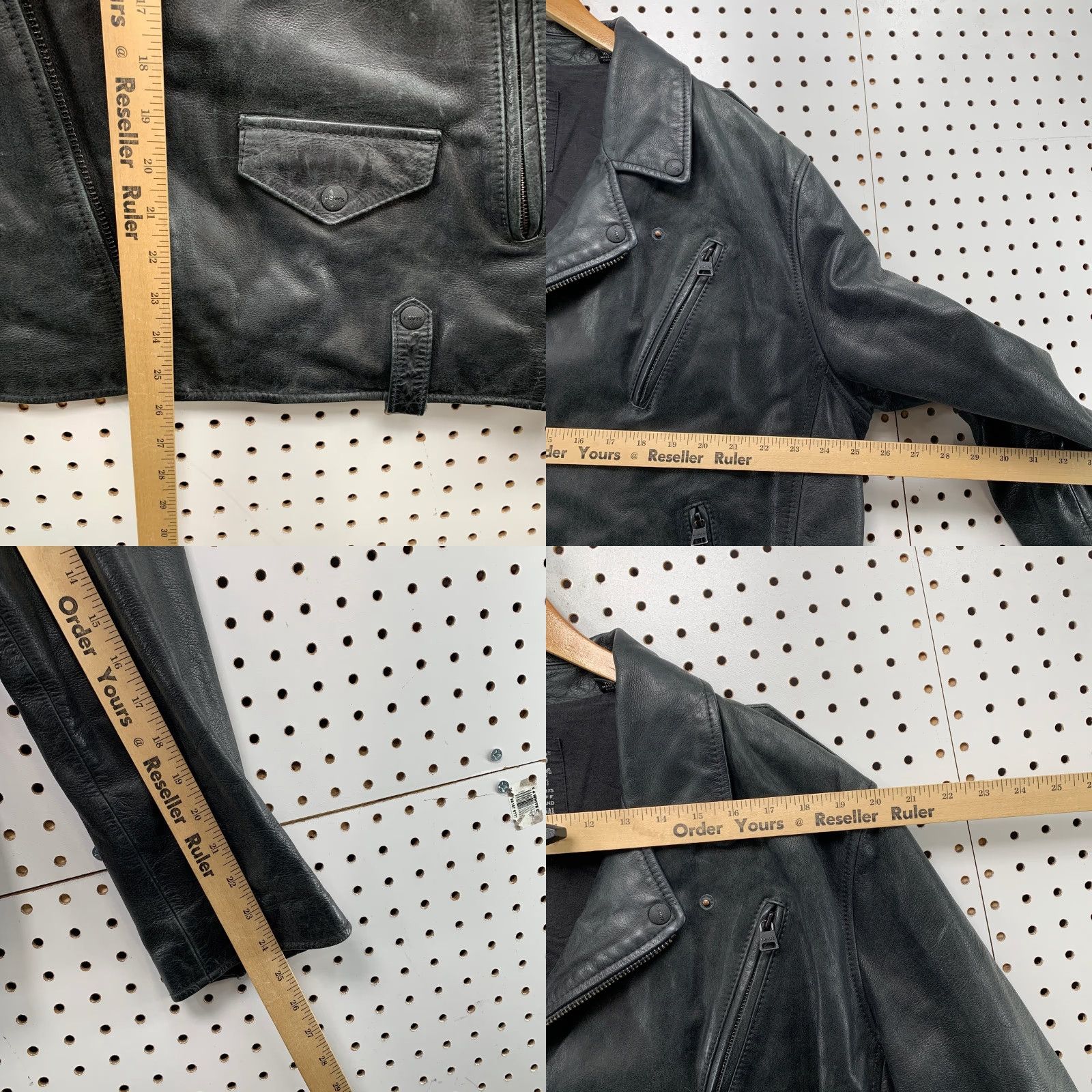 Levi's Levi's Genuine Leather Motorcycle Jacket Mens XL Black Heavyweight Moto Biker Jacket Size US XL / EU 56 / 4 - 8 Thumbnail