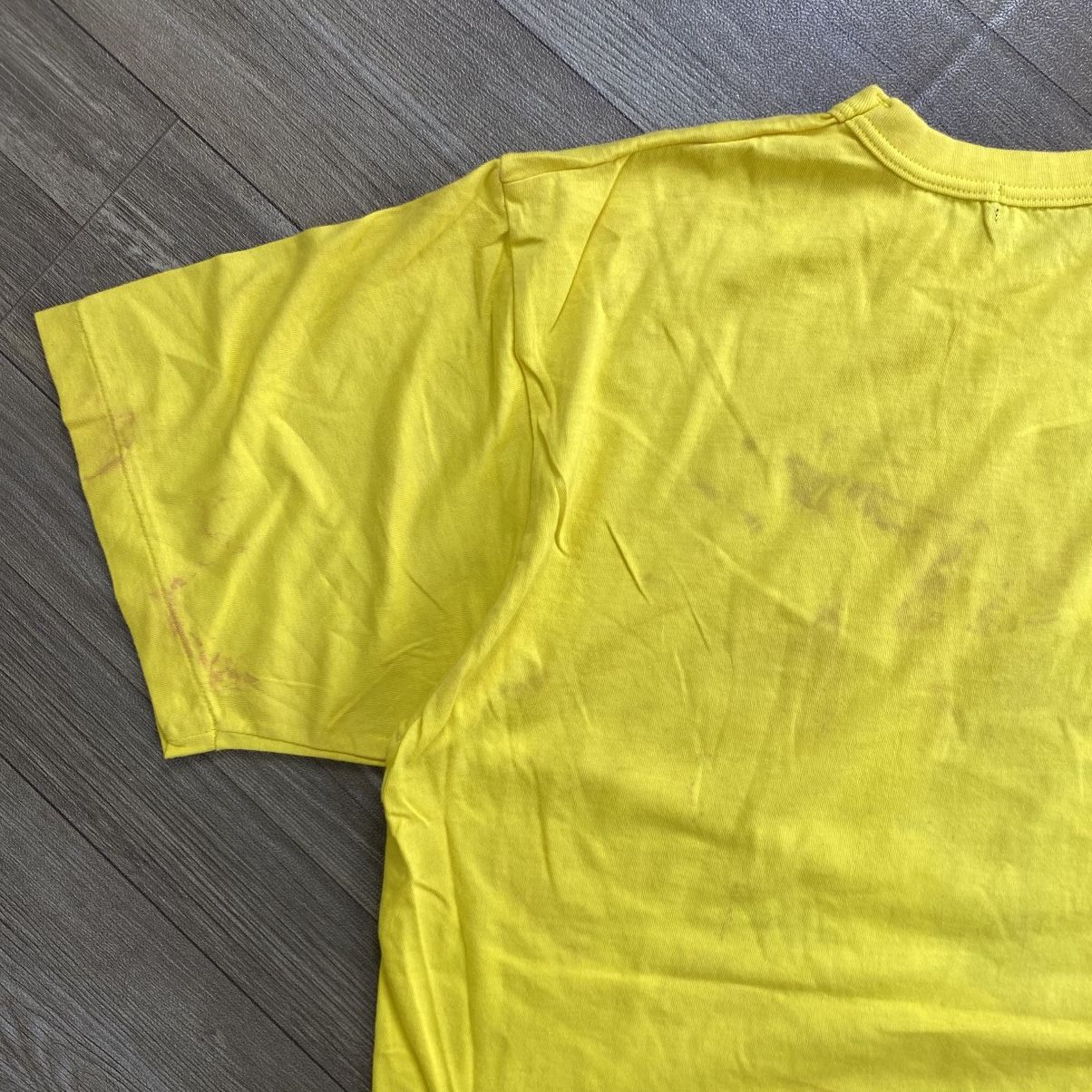 Bape Vintage Bape x 24 Hour Television Iconic Logo Yellow Tee Size US L / EU 52-54 / 3 - 10 Thumbnail