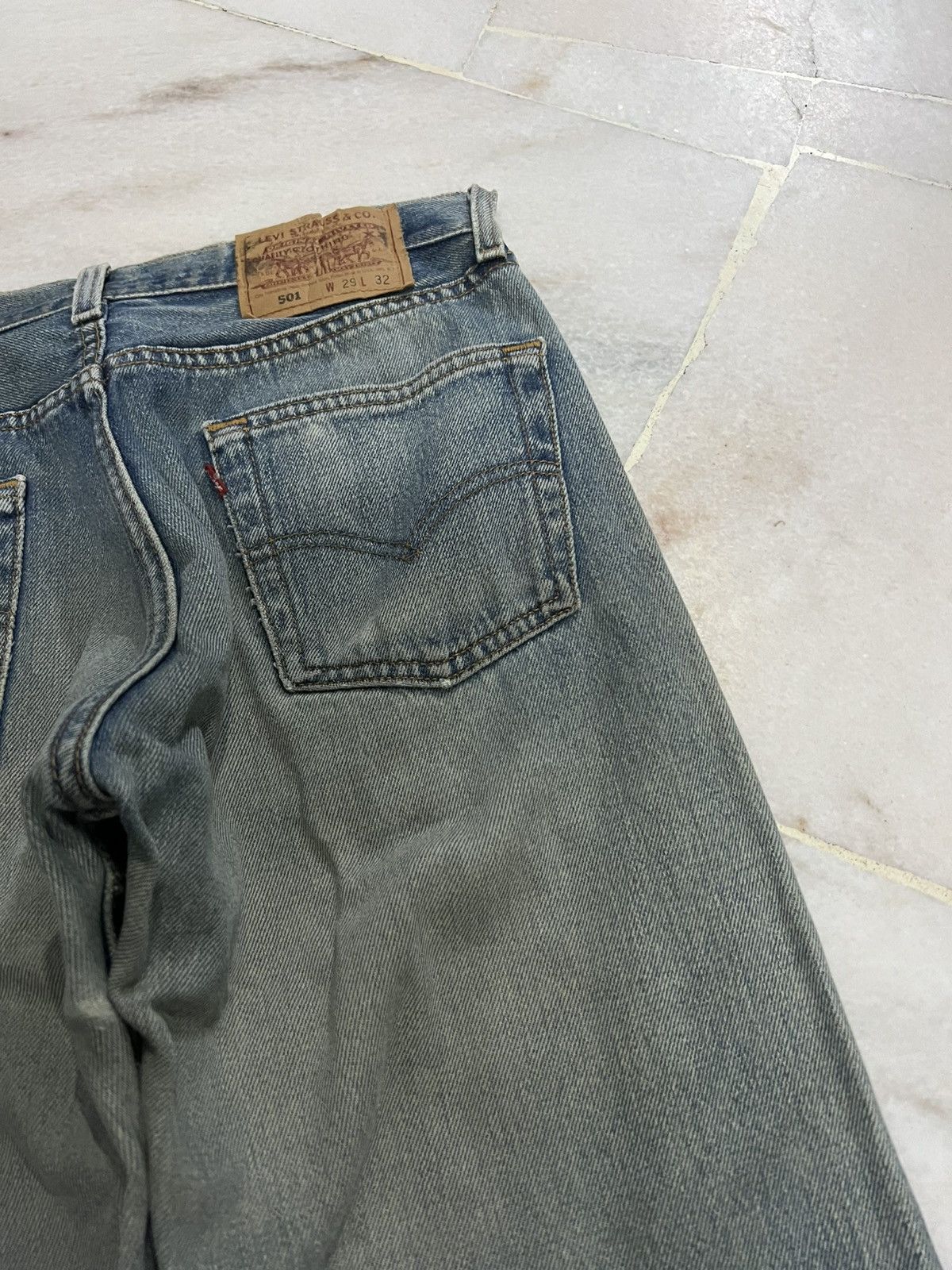 Levi's 💥90s Levis 501 kurt Corbain Mud Wash Distressed Jean Size US 29 - 18 Thumbnail