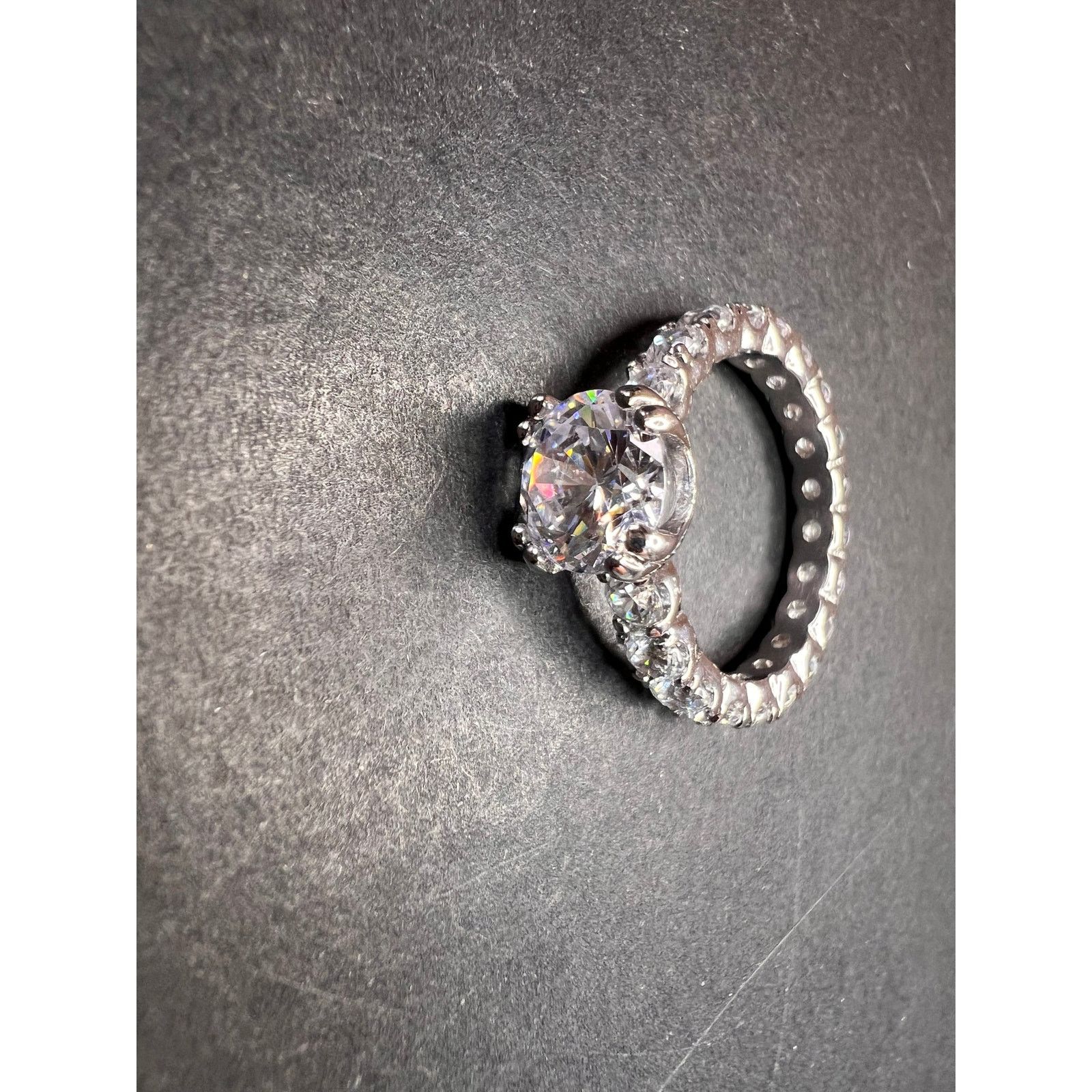 Other Cubic zirconia sterling silver ring size 7 Size ONE SIZE - 8 Thumbnail