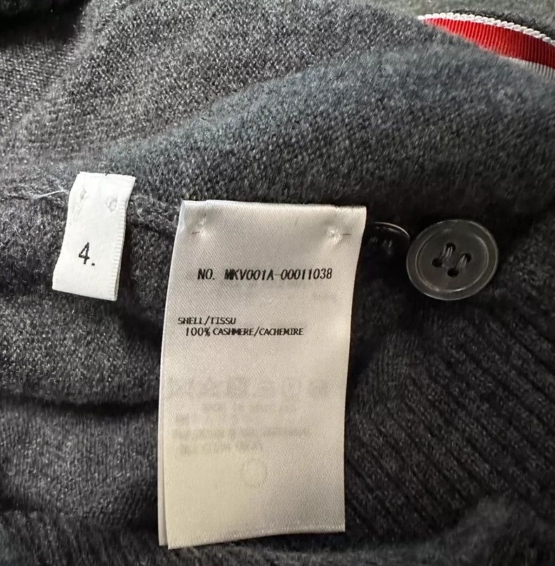Thom Browne Classic Grey Cashmere Knit Vest by Thom Browne-dmc Size US L / EU 52-54 / 3 - 1 Thumbnail