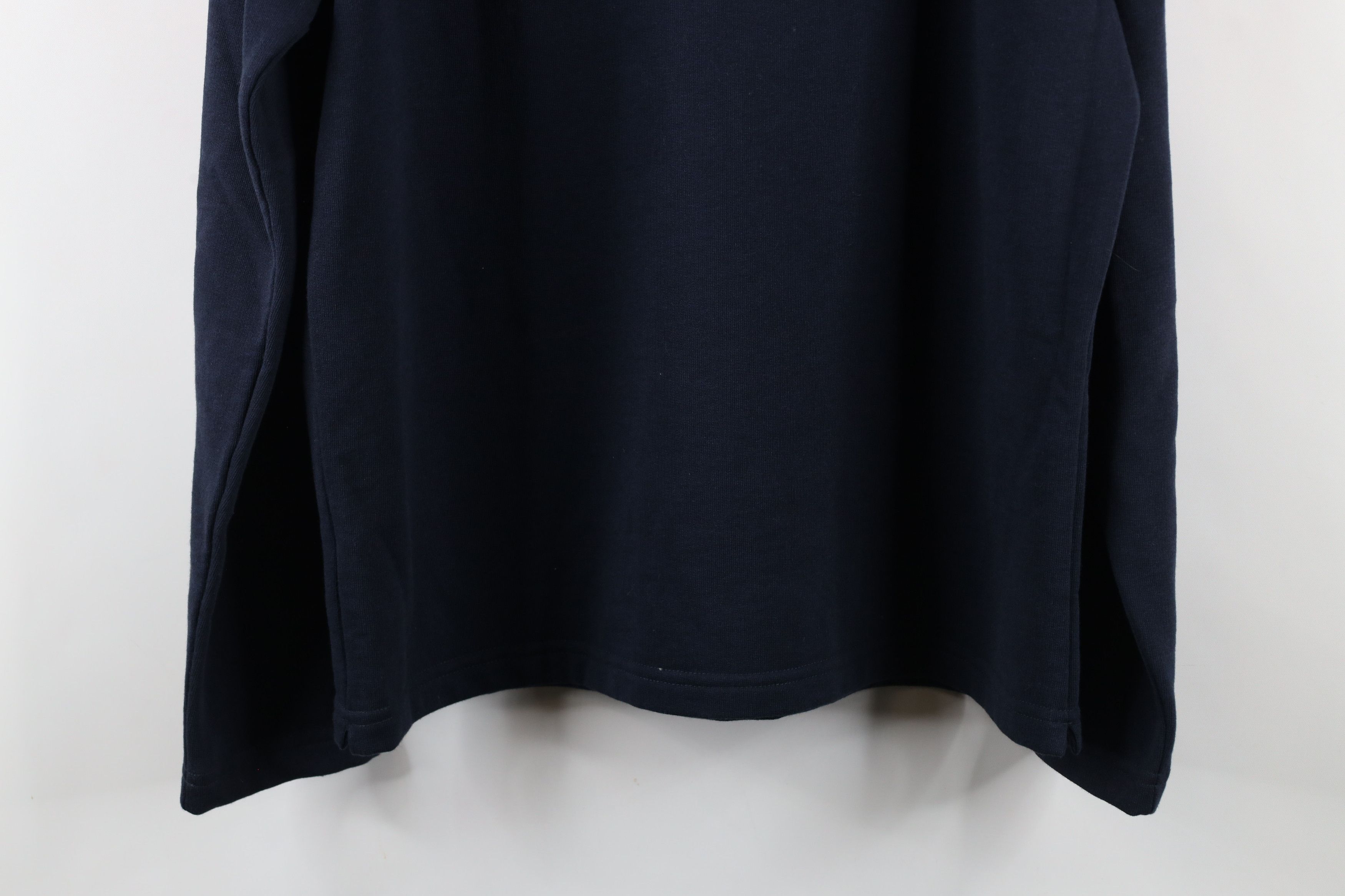 UNTUCKit × Vintage Untuckit Blank Snap Button Fleece Pullover Sweater Navy Blue Size US L / EU 52-54 / 3 - 11 Thumbnail