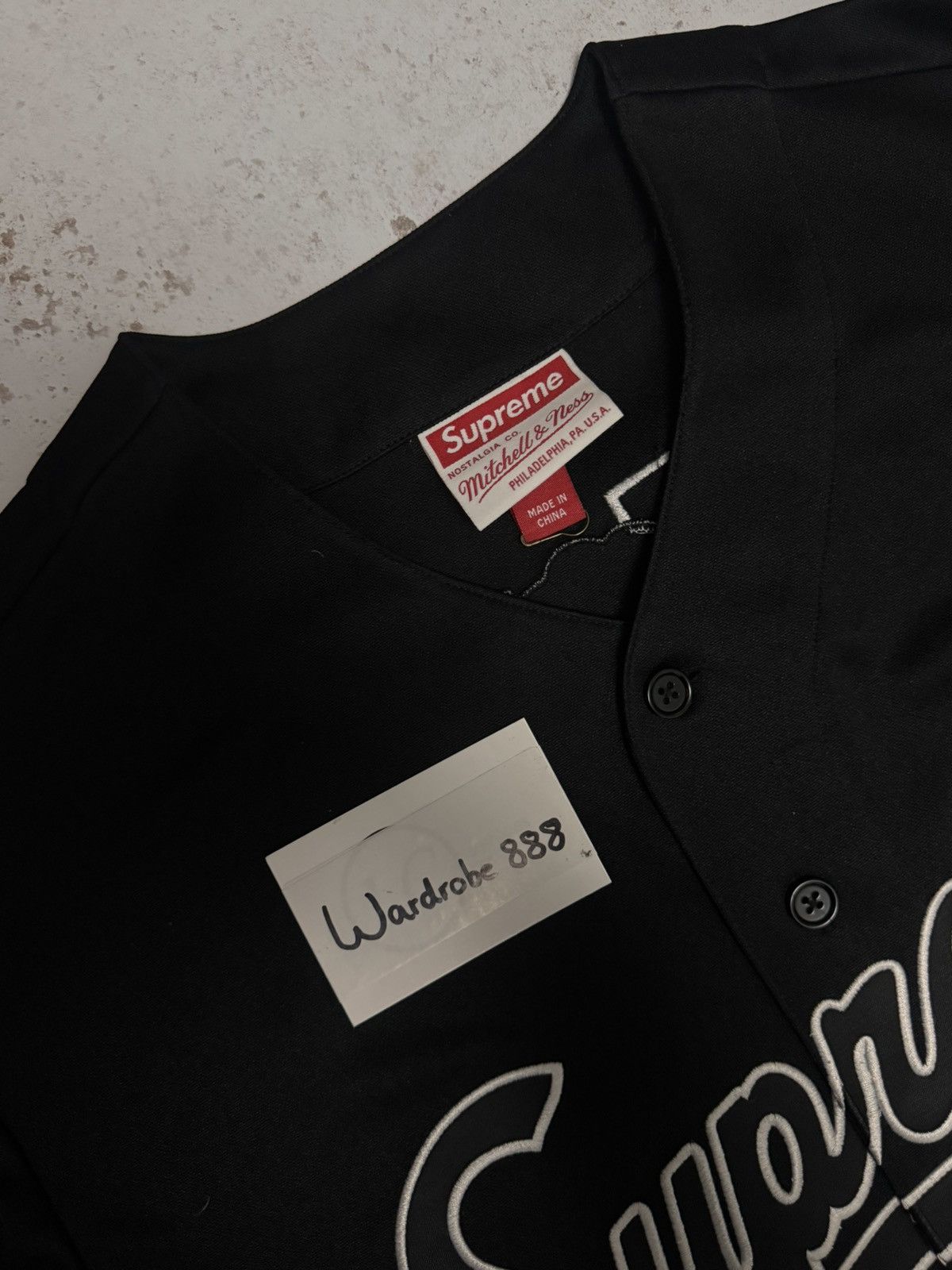 Supreme Supreme Mitchell & Ness Downtown Hell Baseball Jersey Size US M / EU 48-50 / 2 - 2 Thumbnail