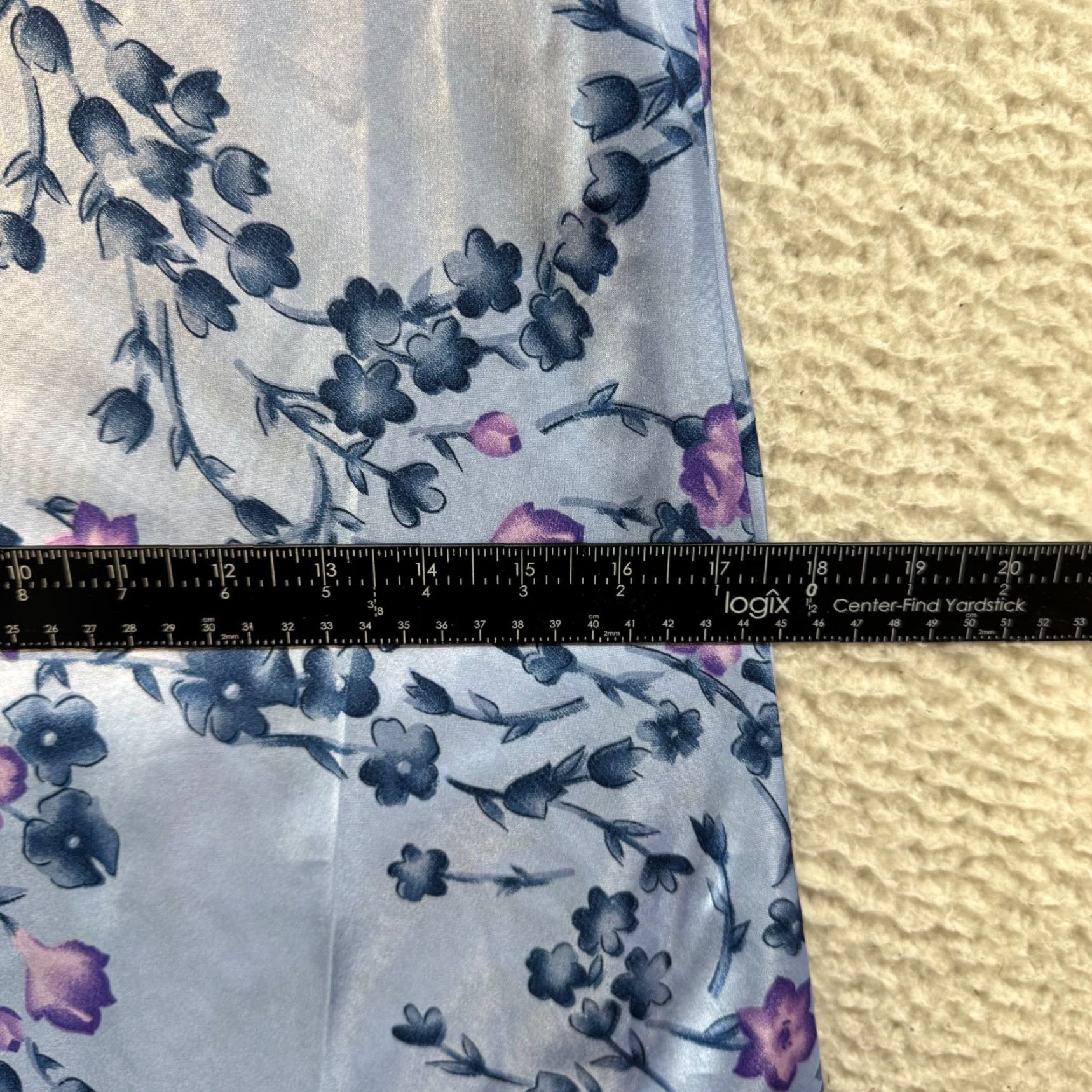 Vintage VINTAGE 90s Y2K Slip Dress M Purple Satin Floral Winlar Mosso? Size M / US 6-8 / IT 42-44 - 5 Thumbnail